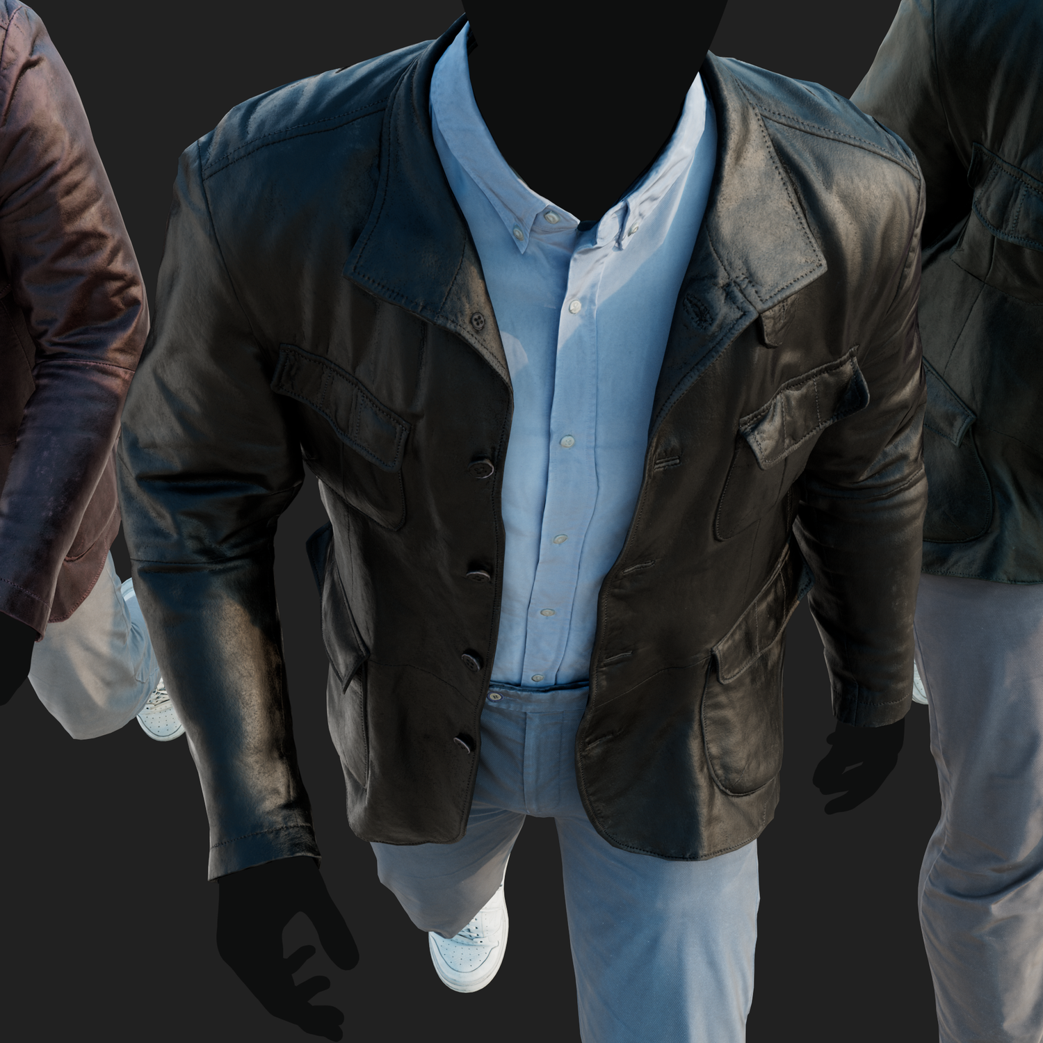 3D Clothing set of Men&