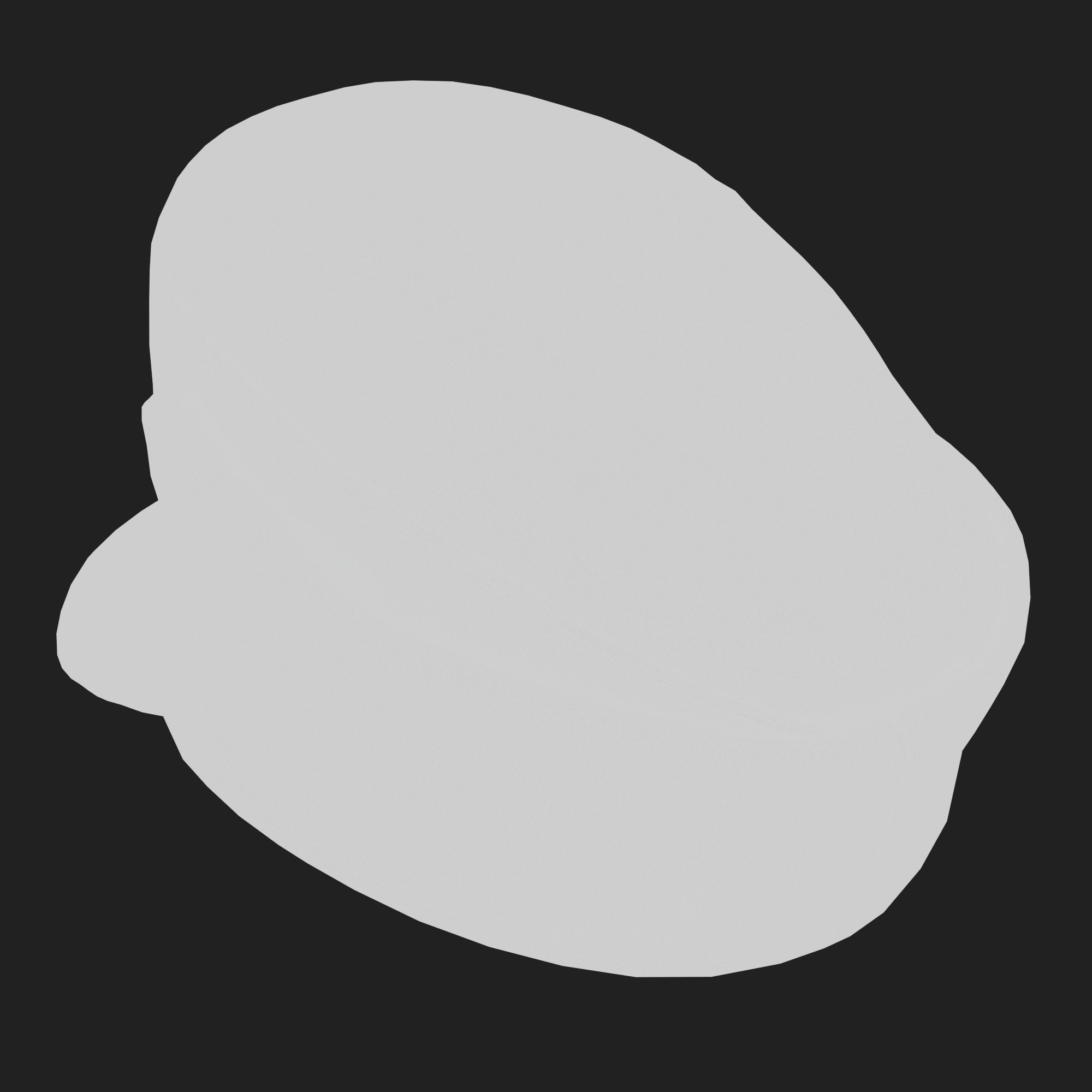 3D German M43 Visor Feldgrau Cap