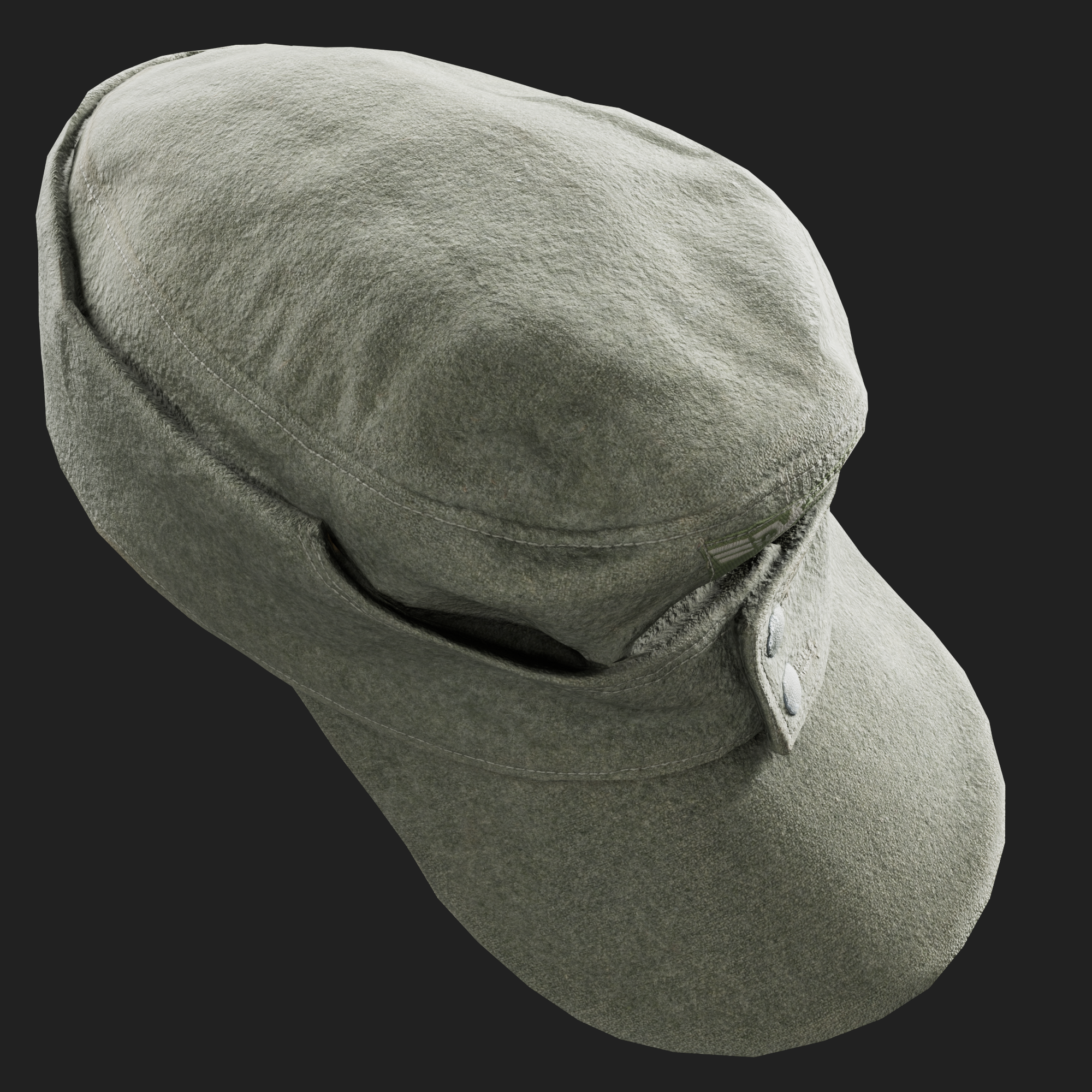 3D German M43 Visor Cap