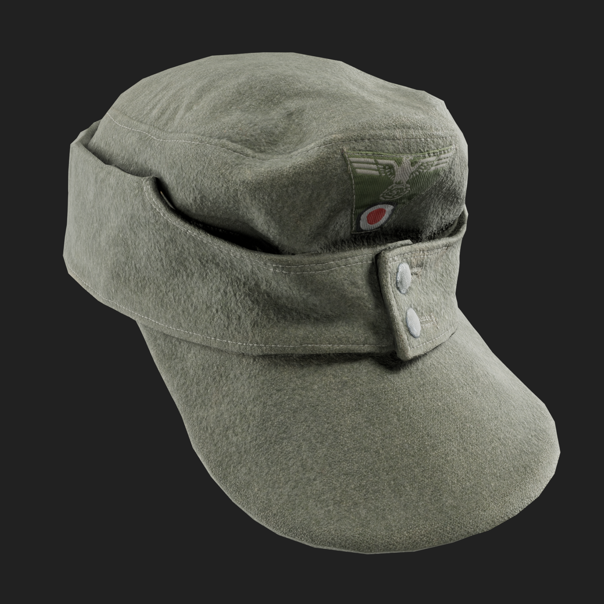 3D German M43 Visor Cap