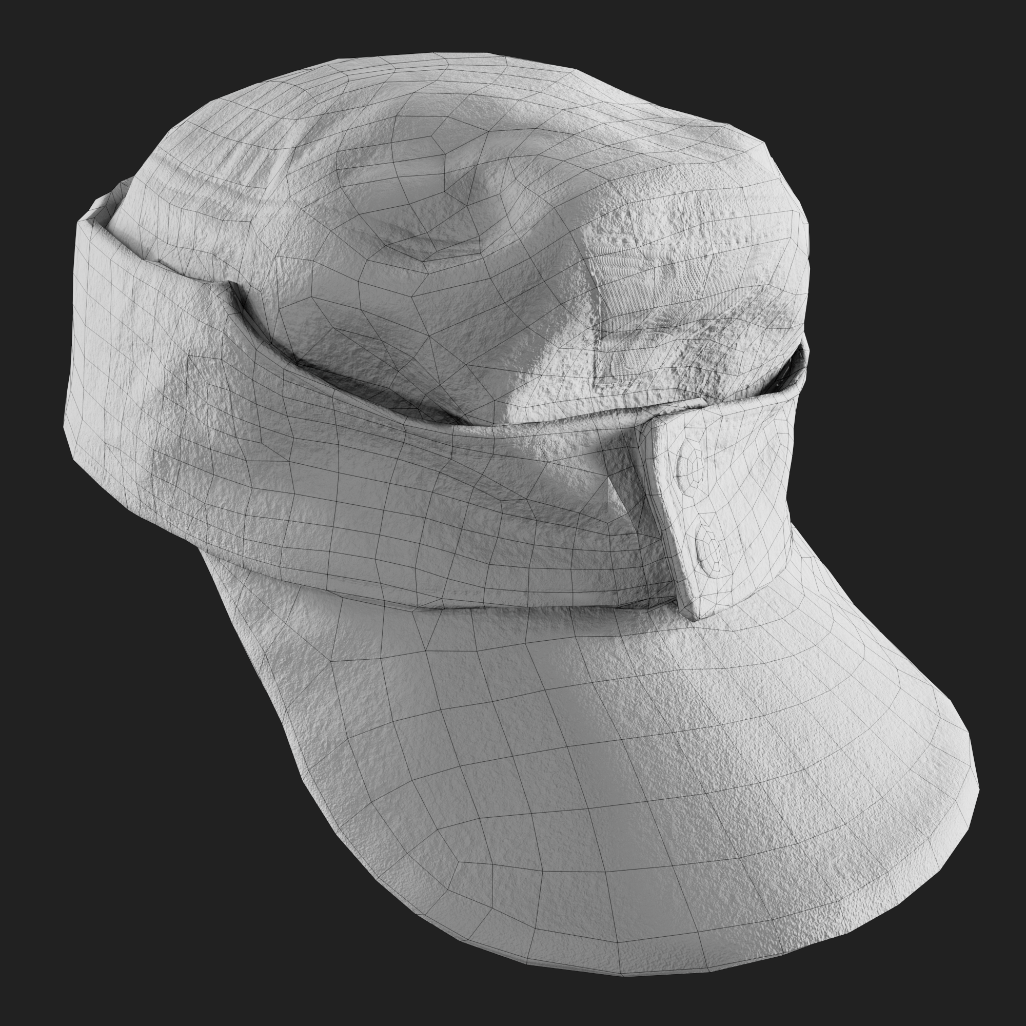 3D German M43 Visor Cap