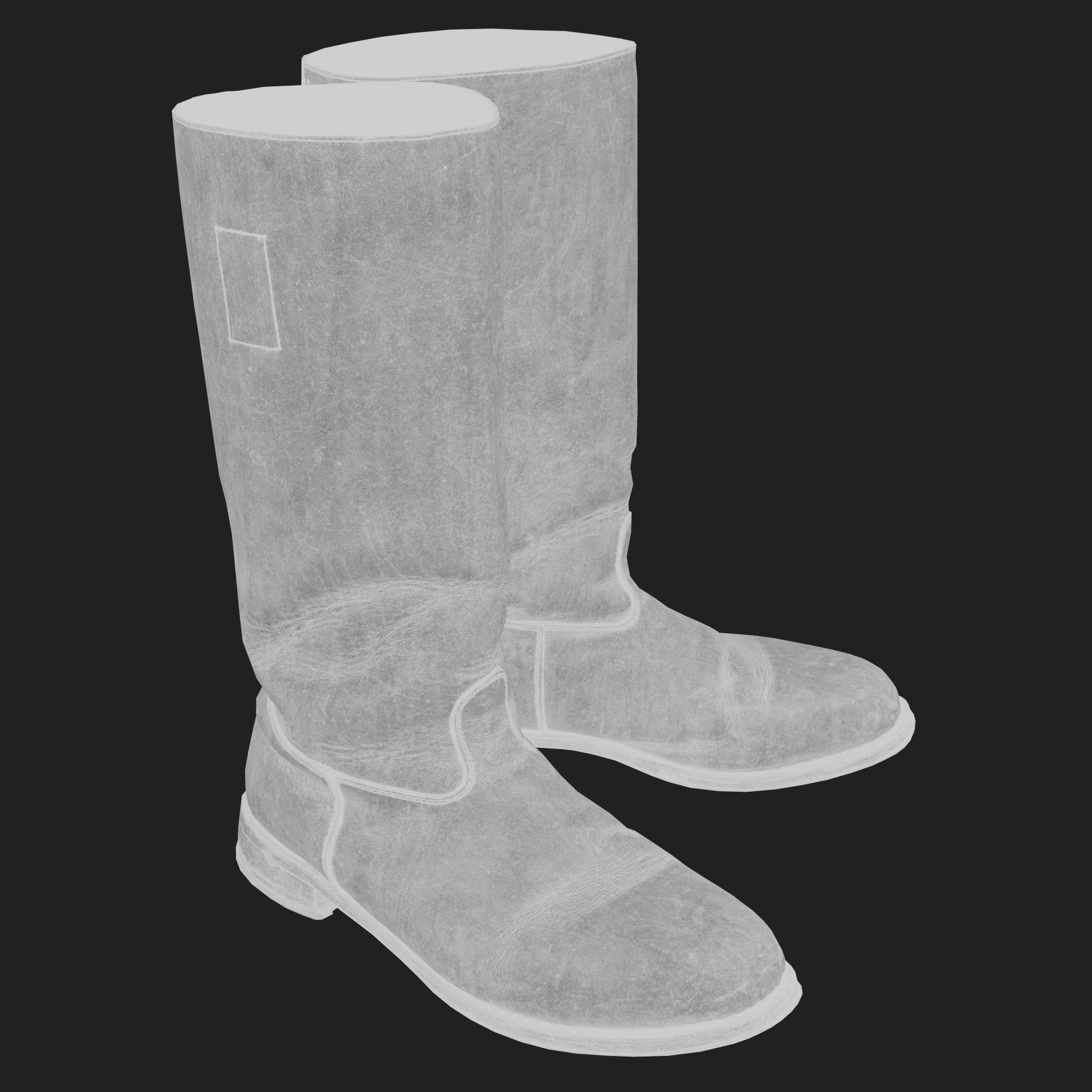 3D model of German Wehrmacht Boots albedo