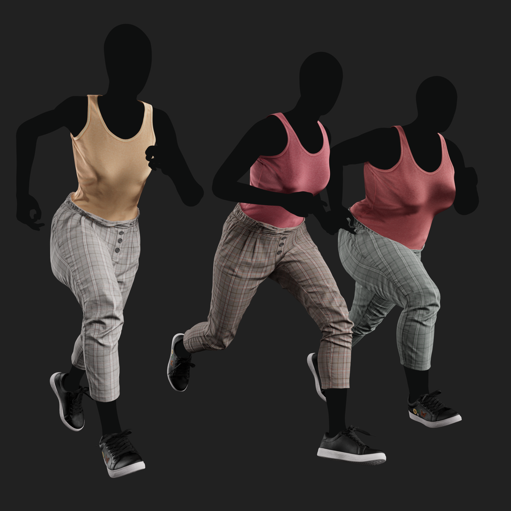 3D Model Apparel: Tank Top & Trousers