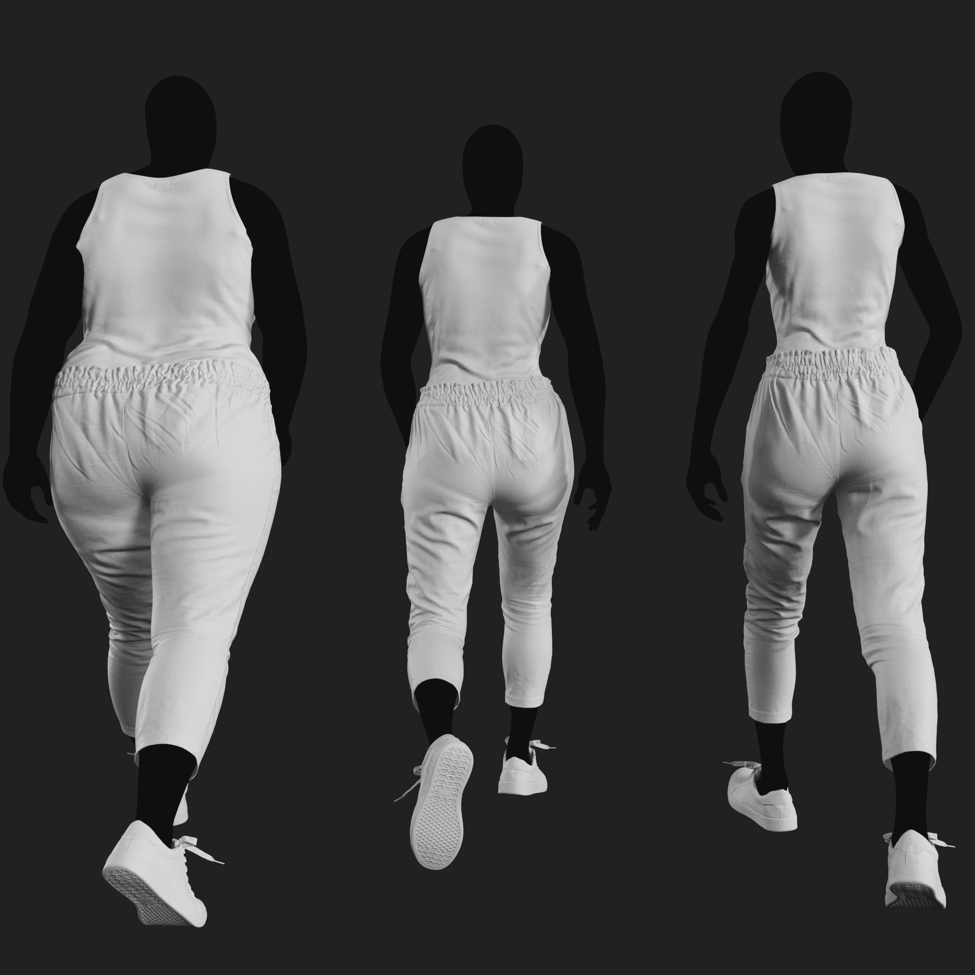 3D Model Apparel: Tank Top & Trousers
