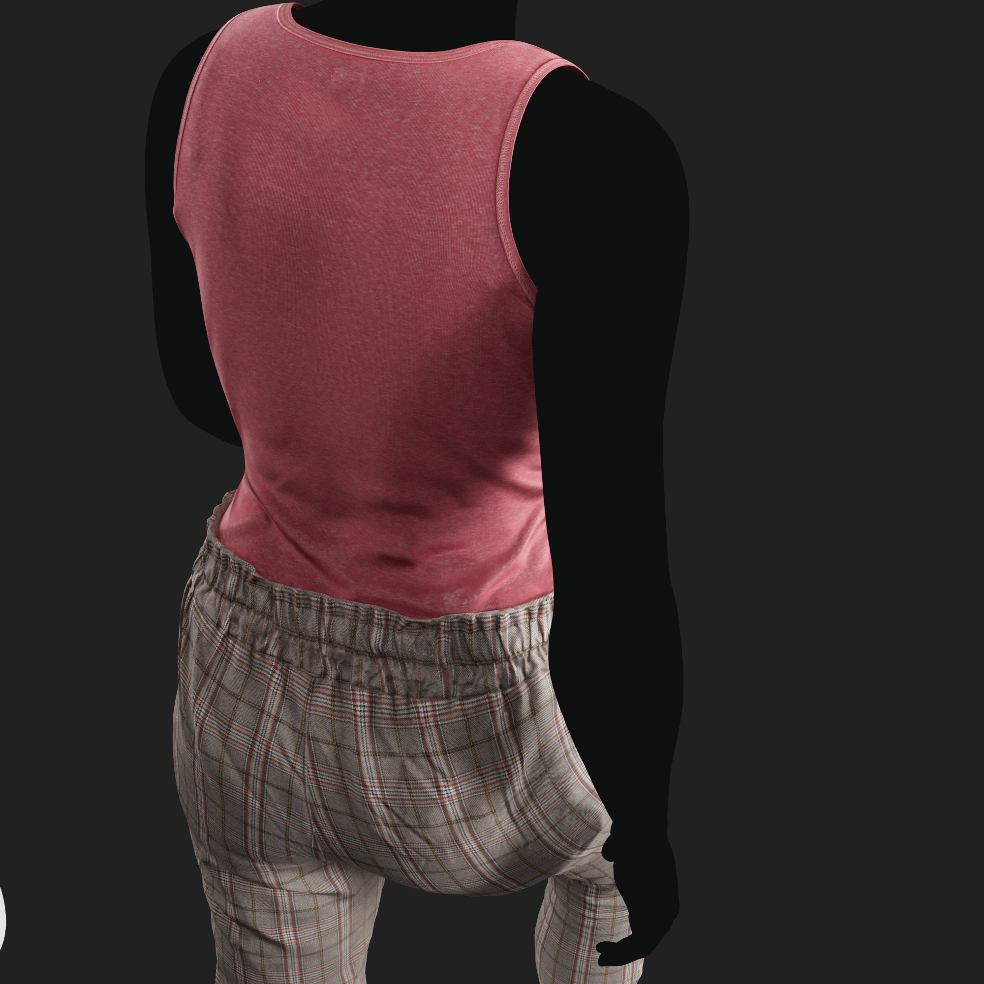 3D Model Apparel: Tank Top & Trousers