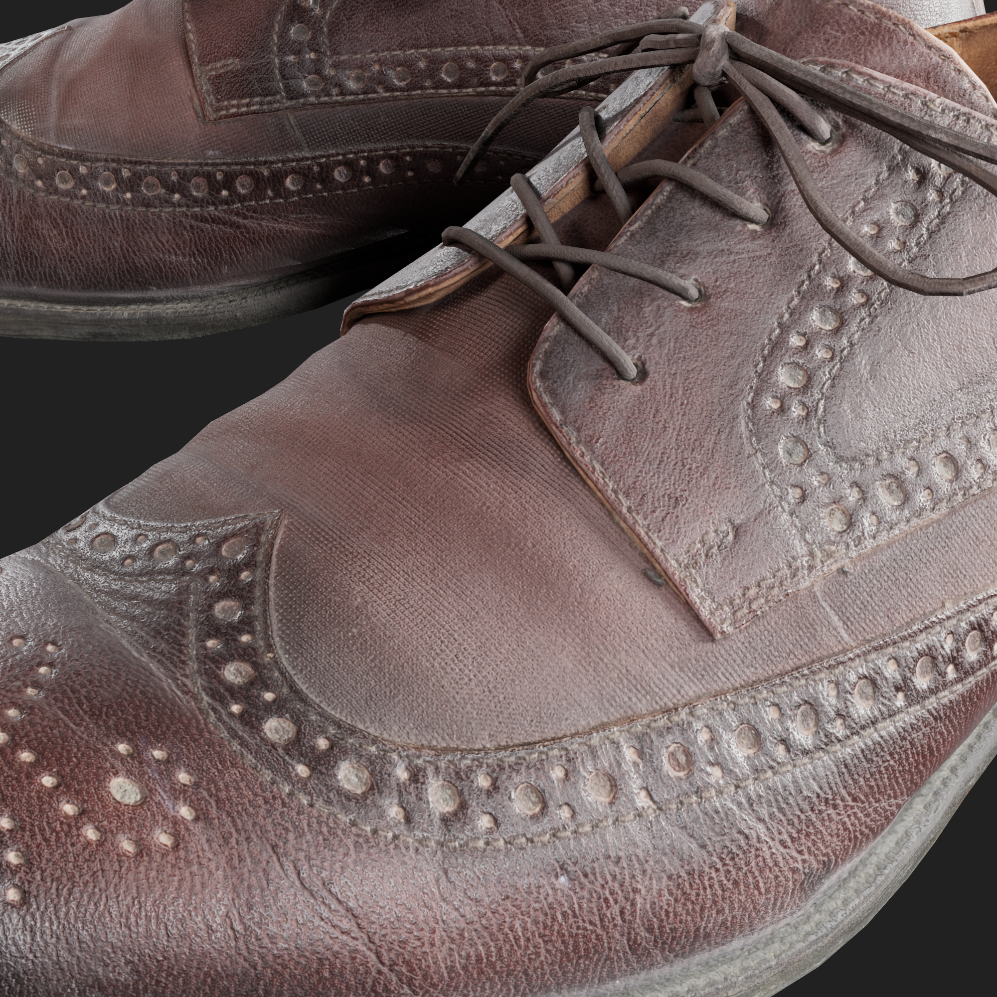 3D Brown Brogues