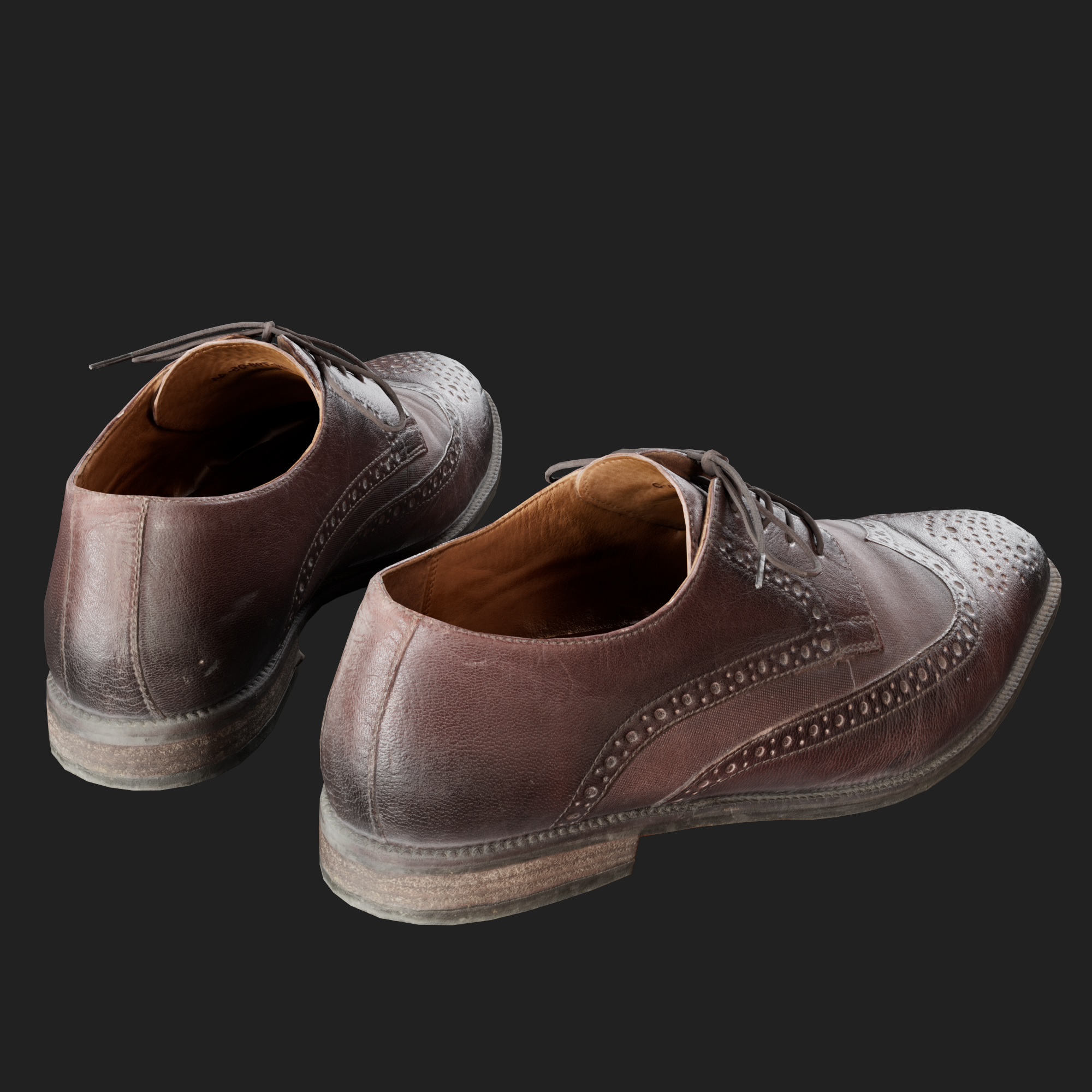 3D Brown Brogues