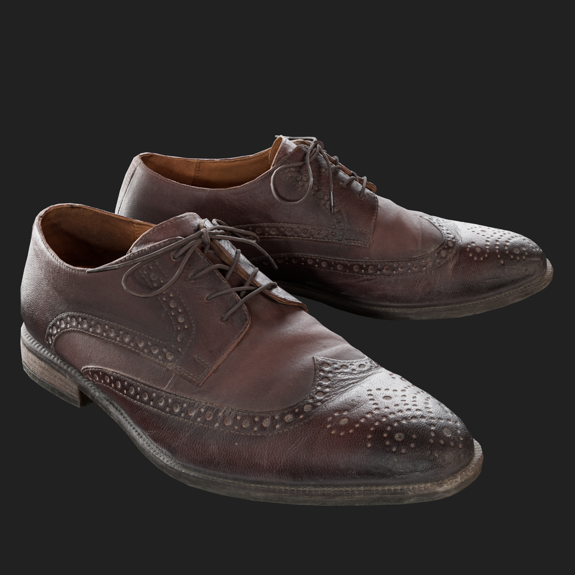 3D Brown Brogues