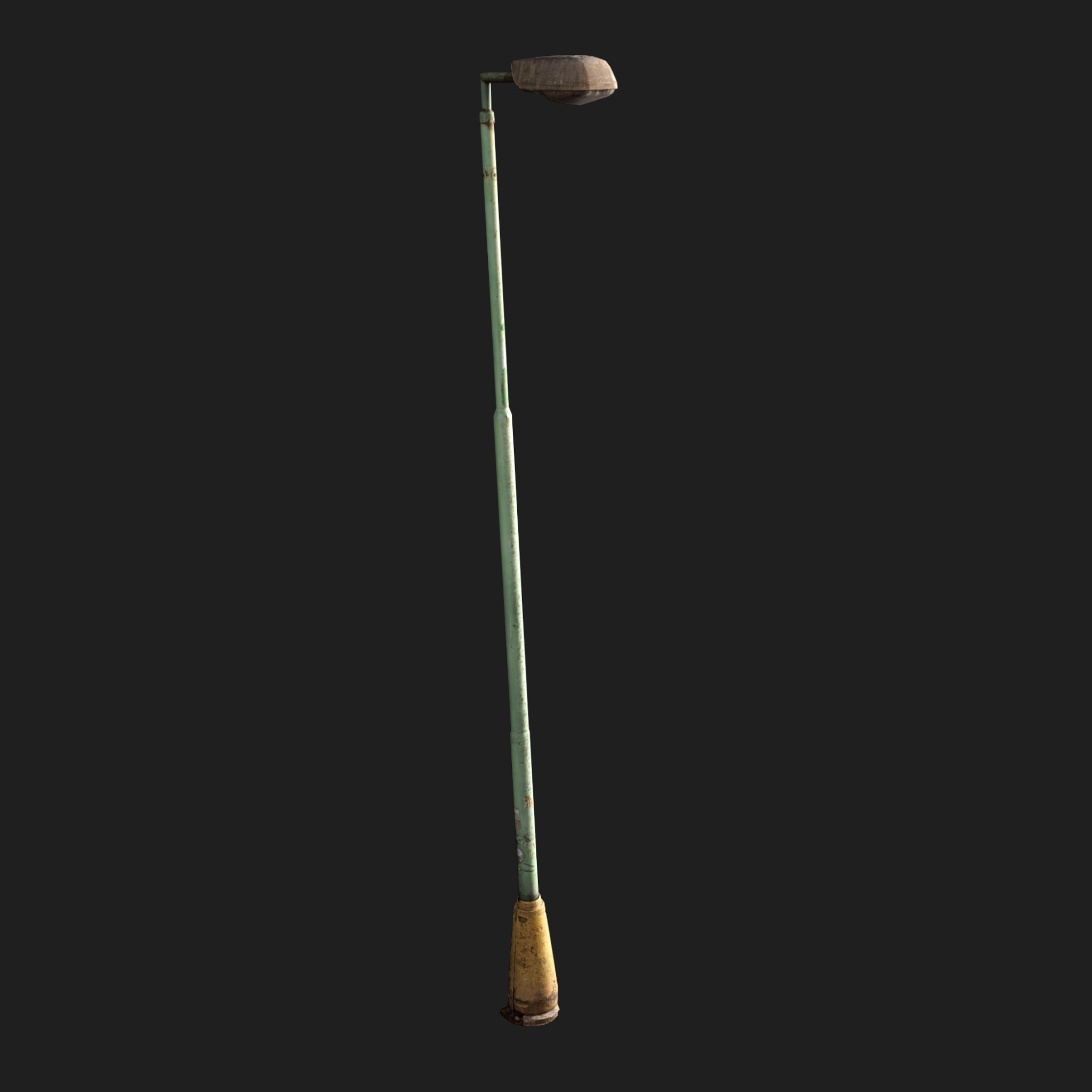 3D Street Lamp Green