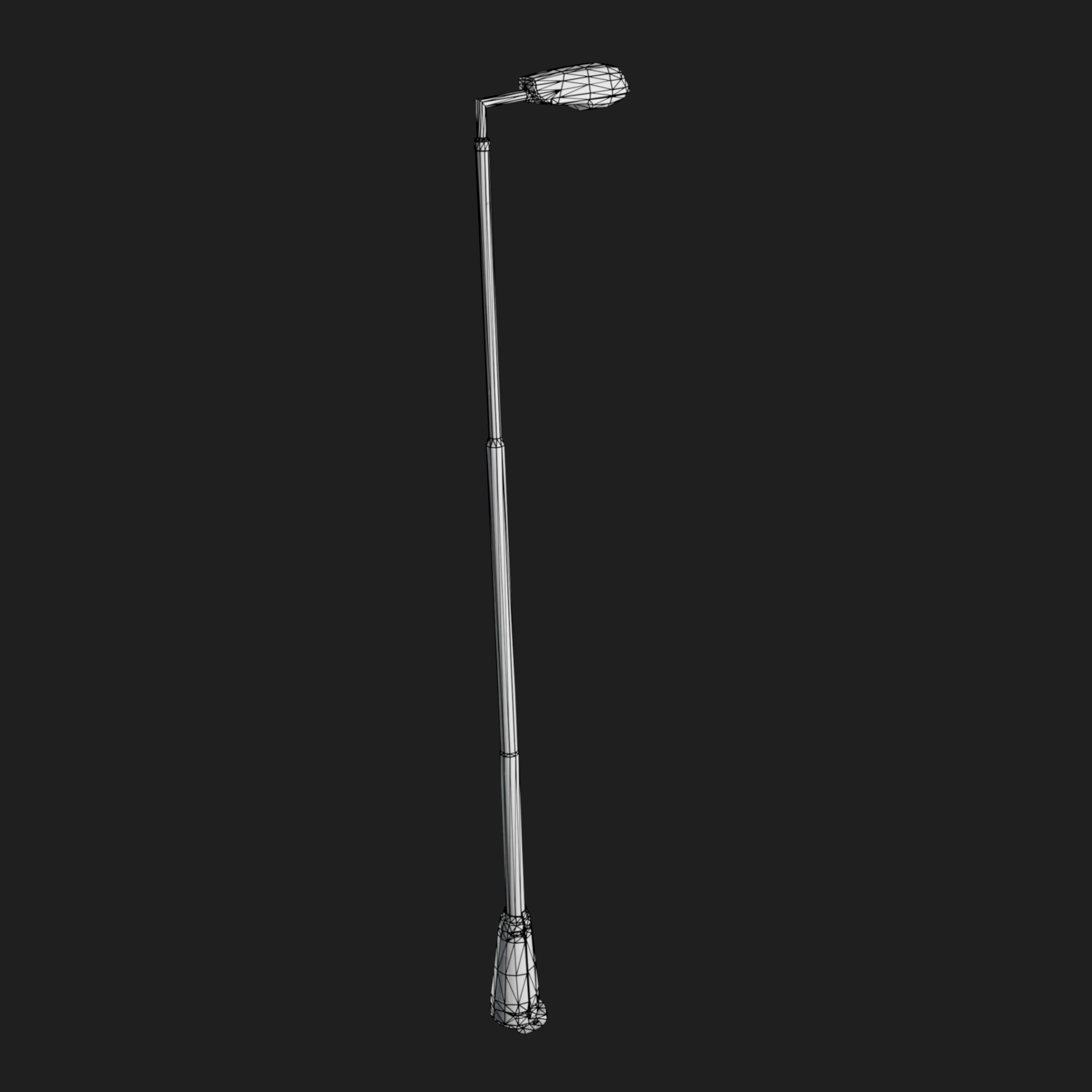 3D Street Lamp Green