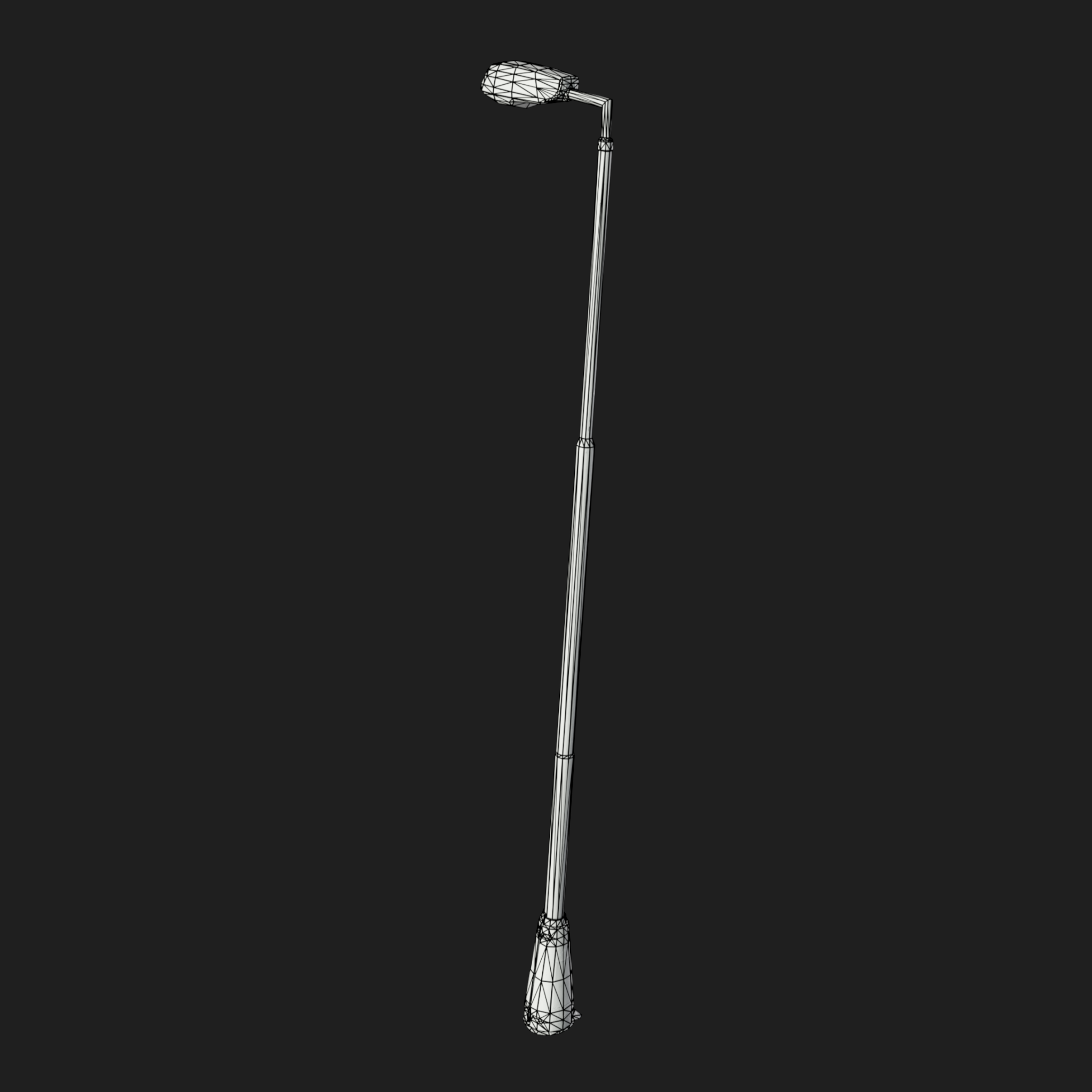 3D Street Lamp Green