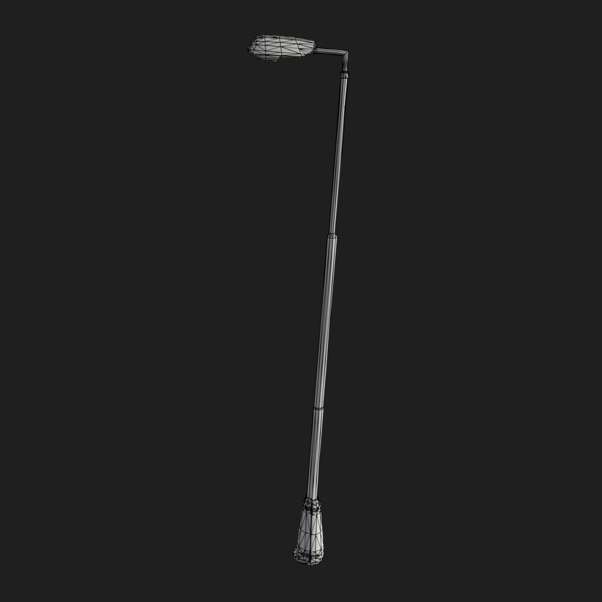 3D Street Lamp Green