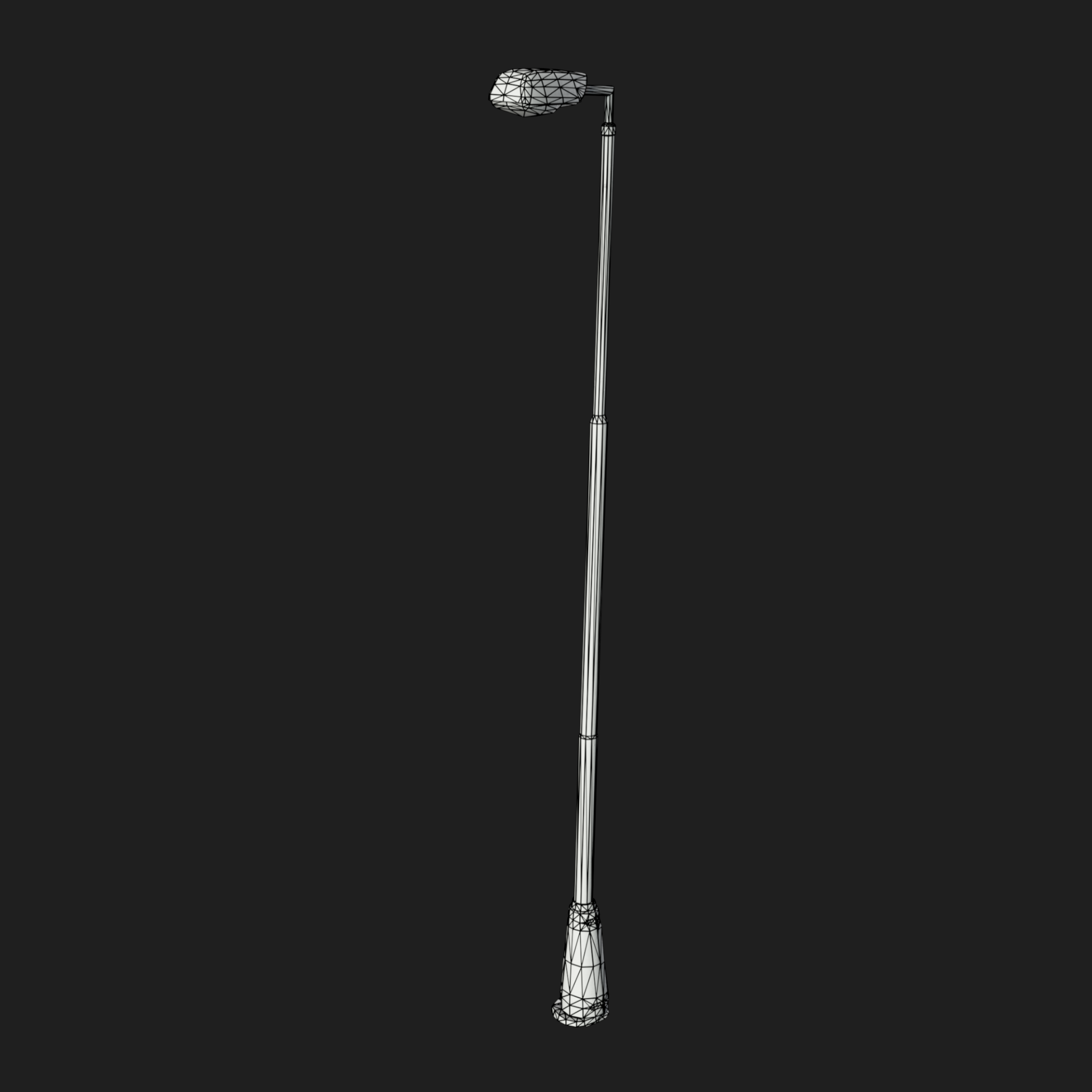 3D Street Lamp Green