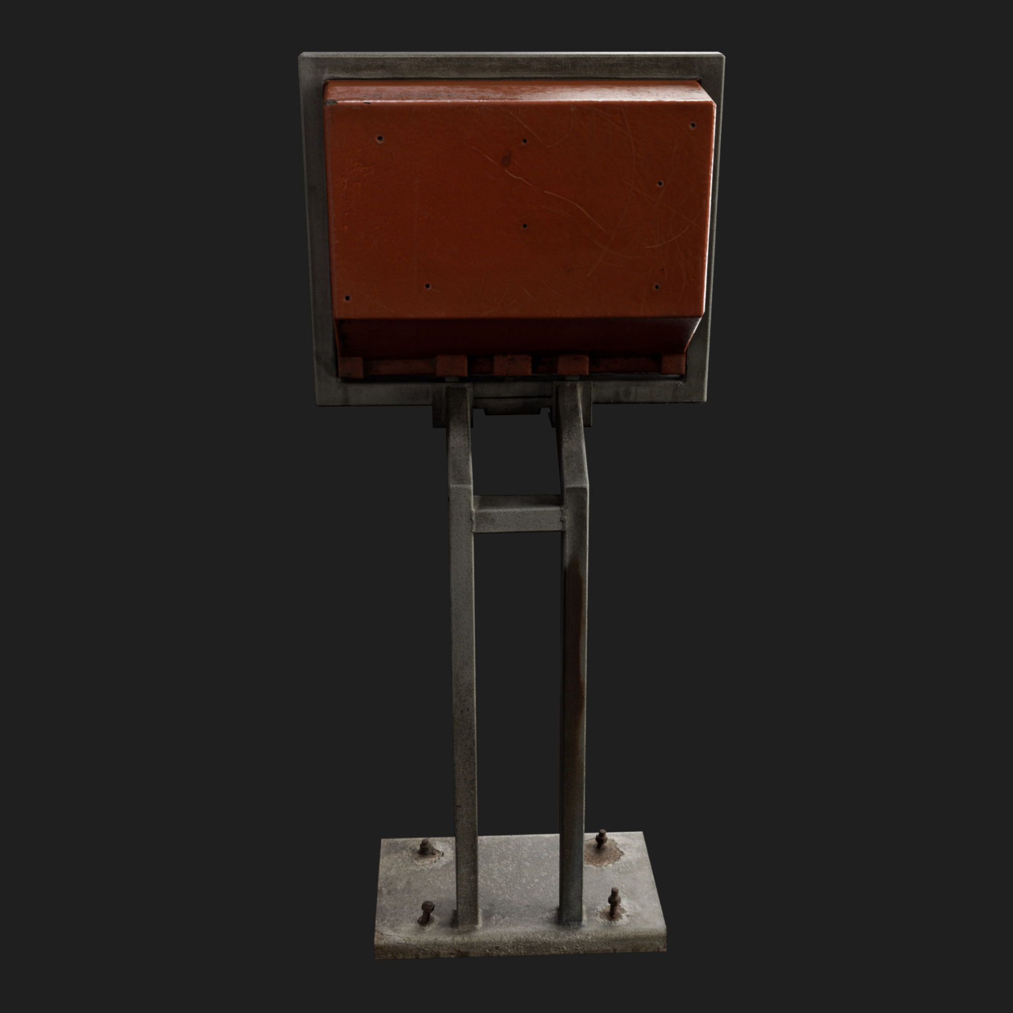 3D Mail Box Orange