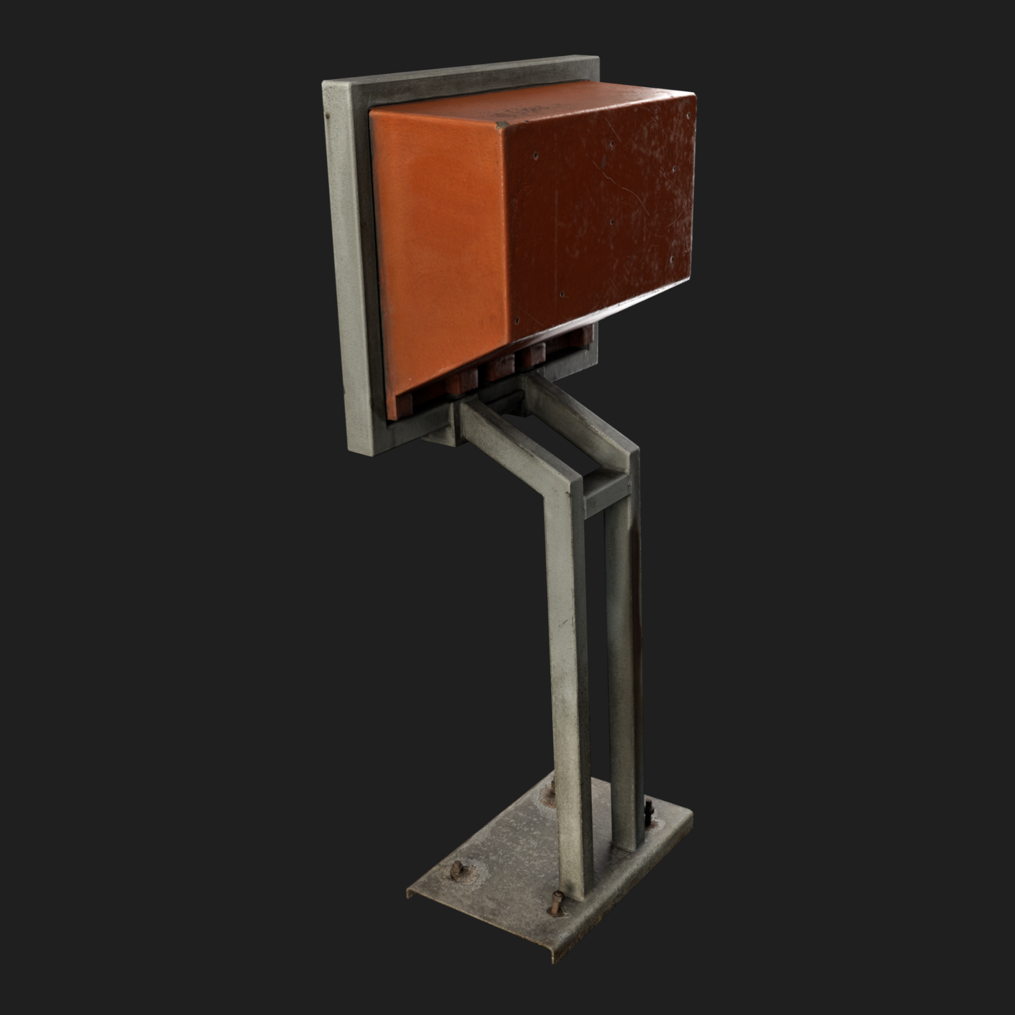 3D Mail Box Orange