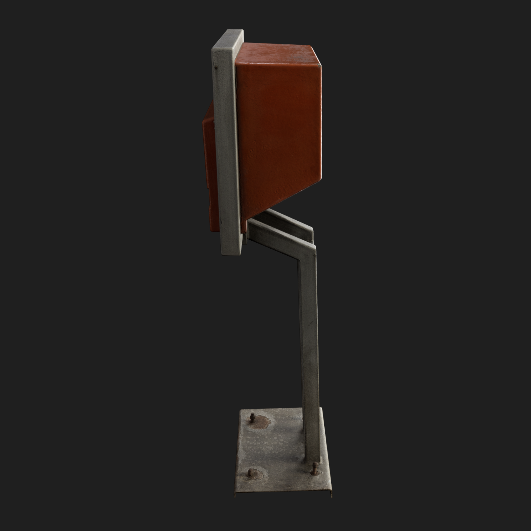 3D Mail Box Orange