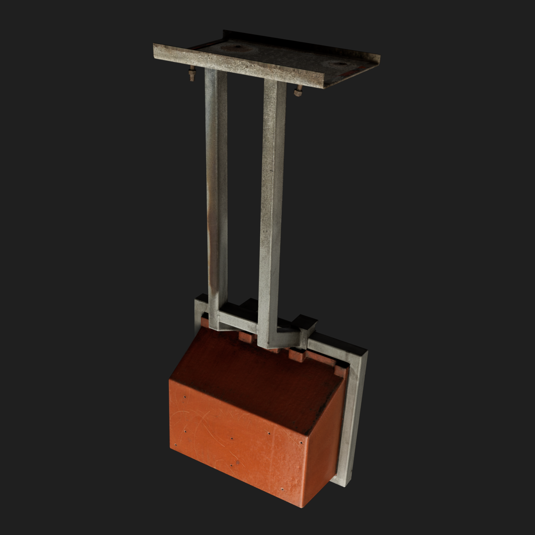 3D Mail Box Orange