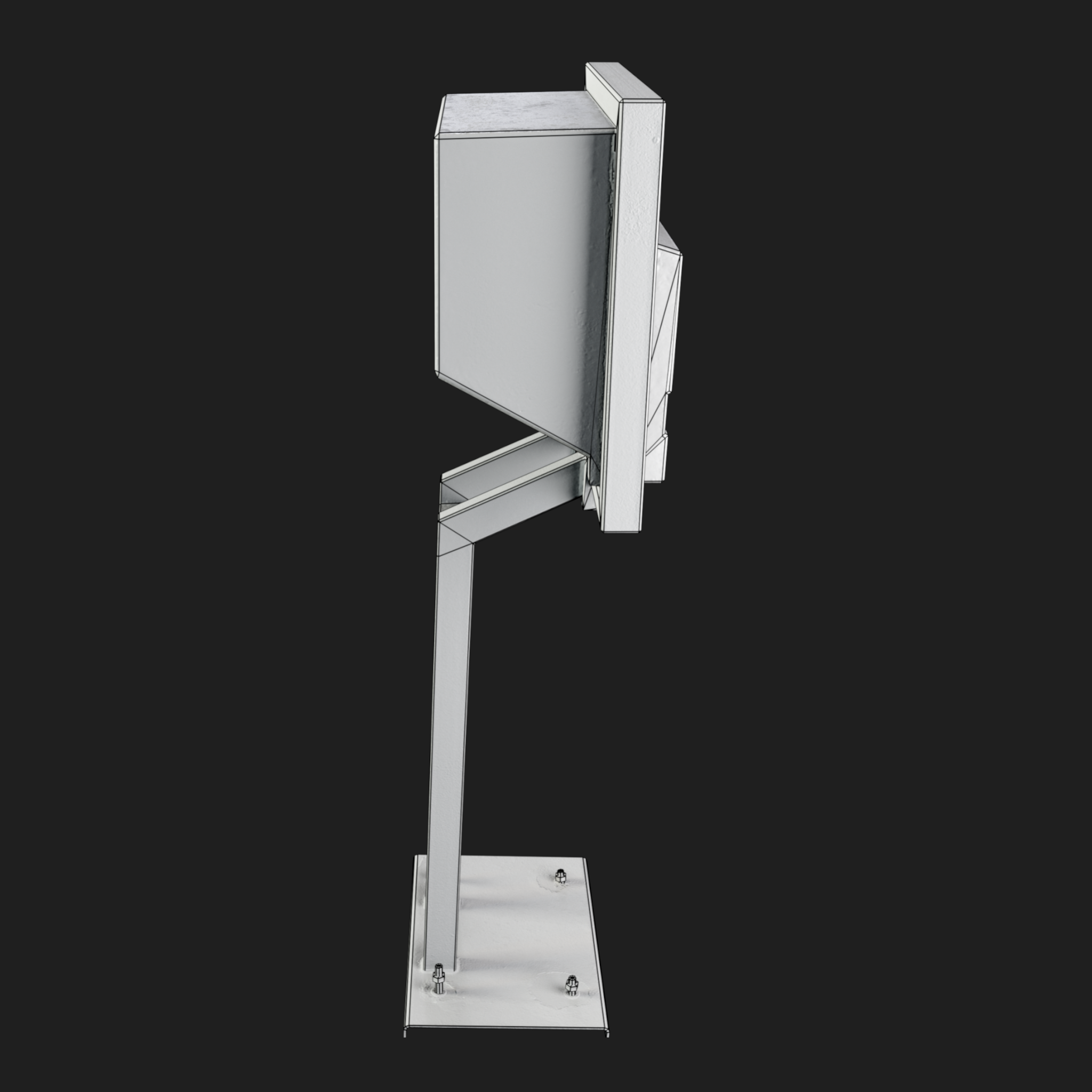 3D Mail Box Orange