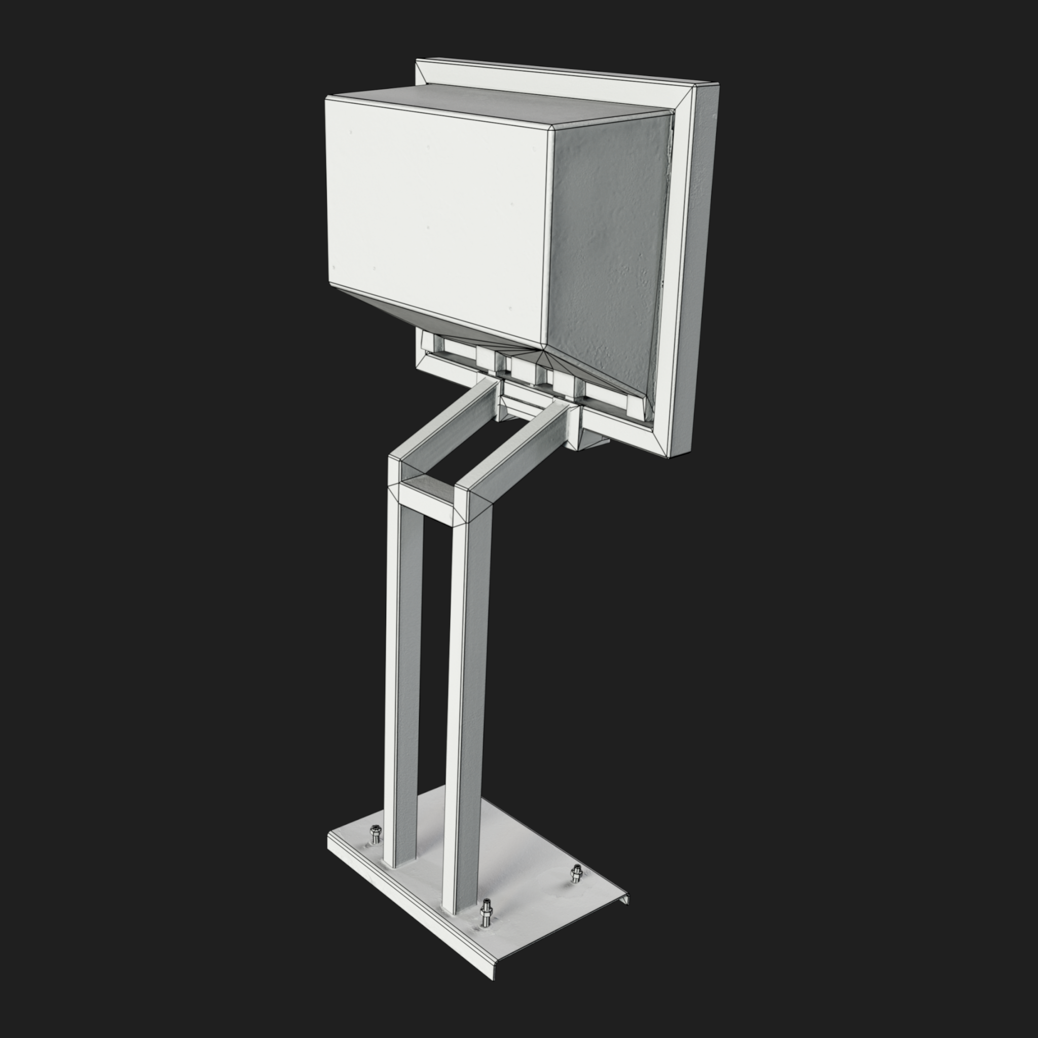 3D Mail Box Orange