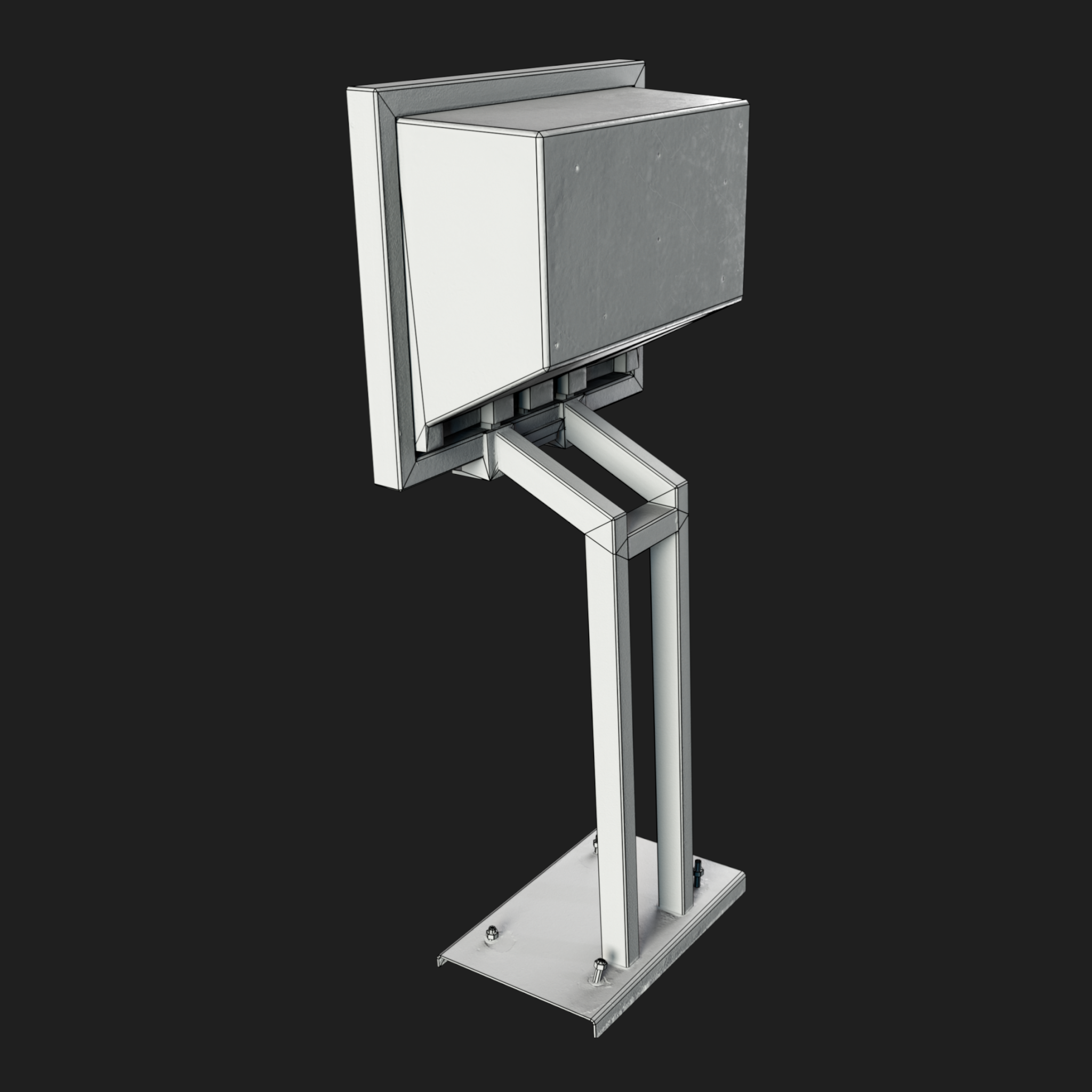 3D Mail Box Orange