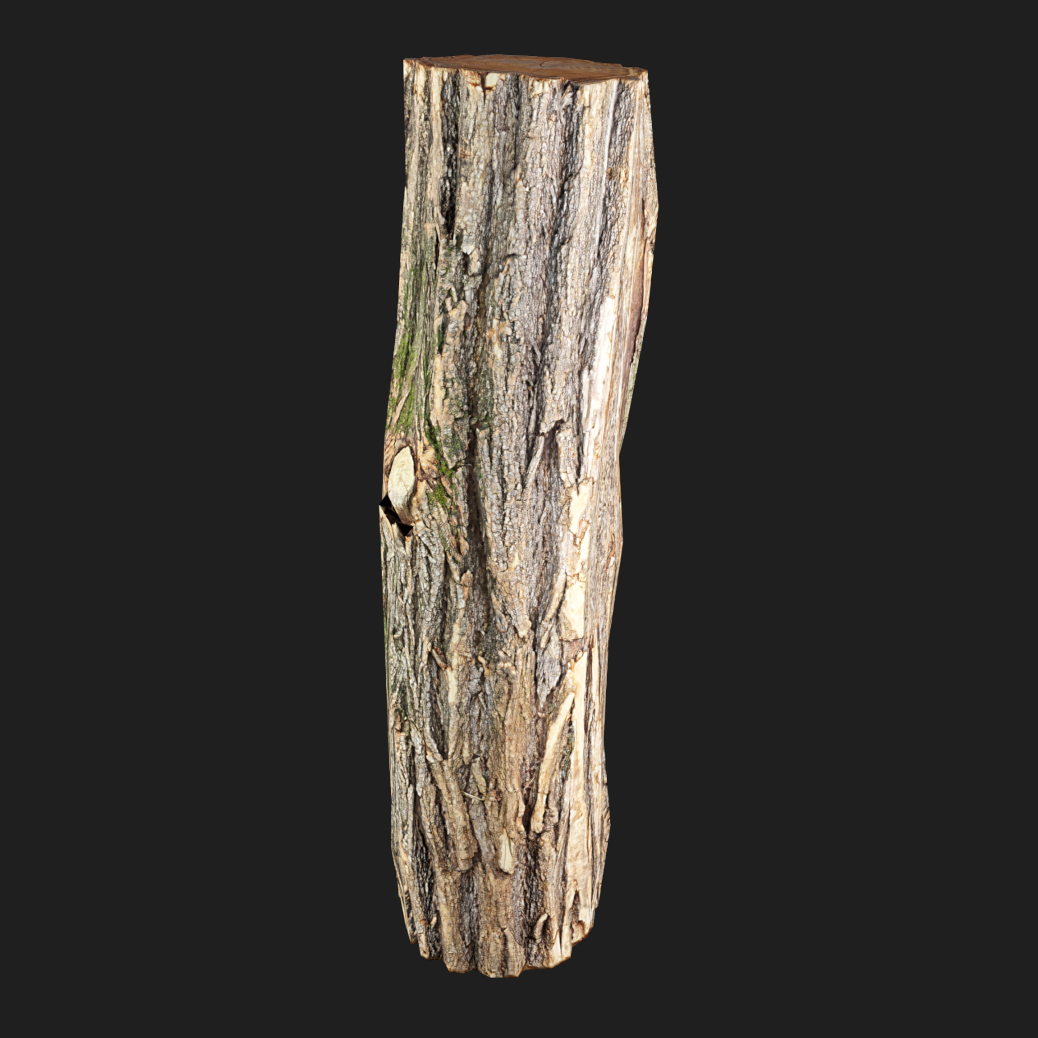 3D Wooden Log Metr