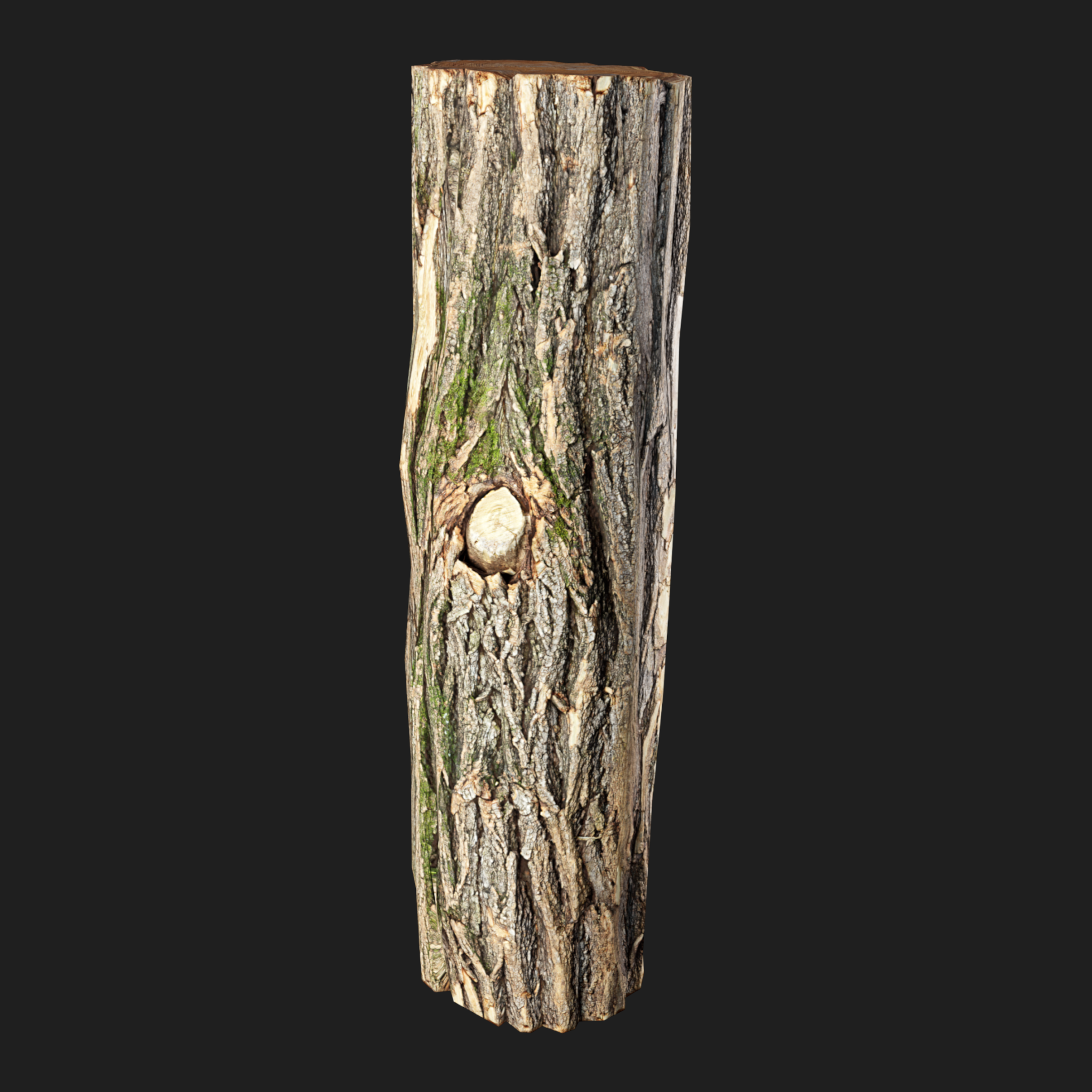 3D Wooden Log Metr