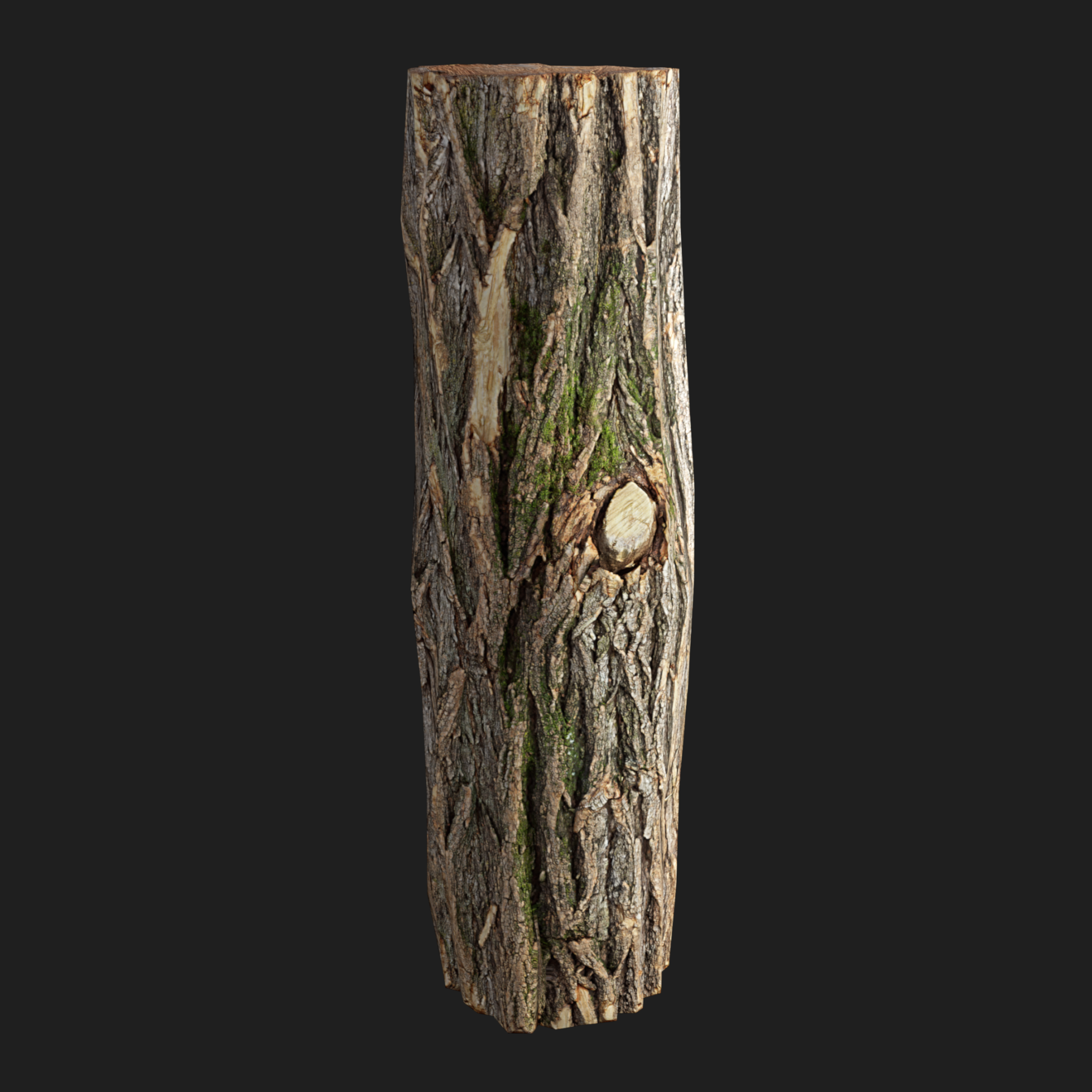 3D Wooden Log Metr