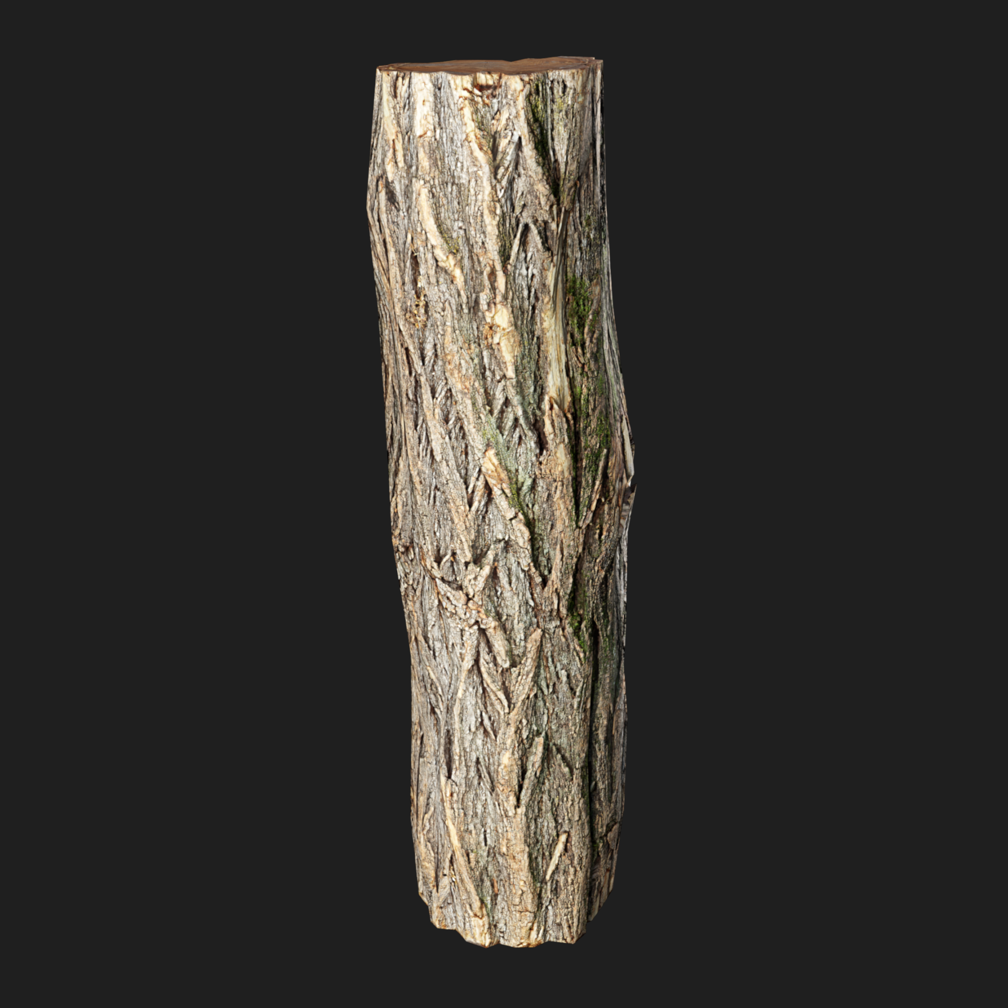 3D Wooden Log Metr