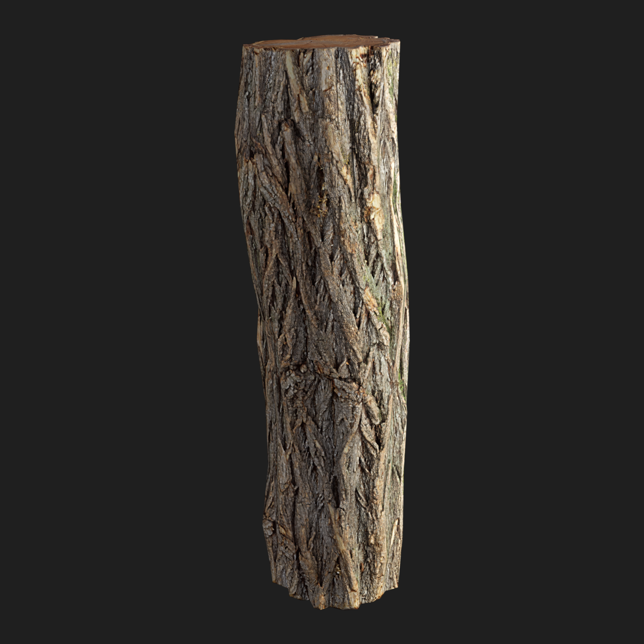 3D Wooden Log Metr