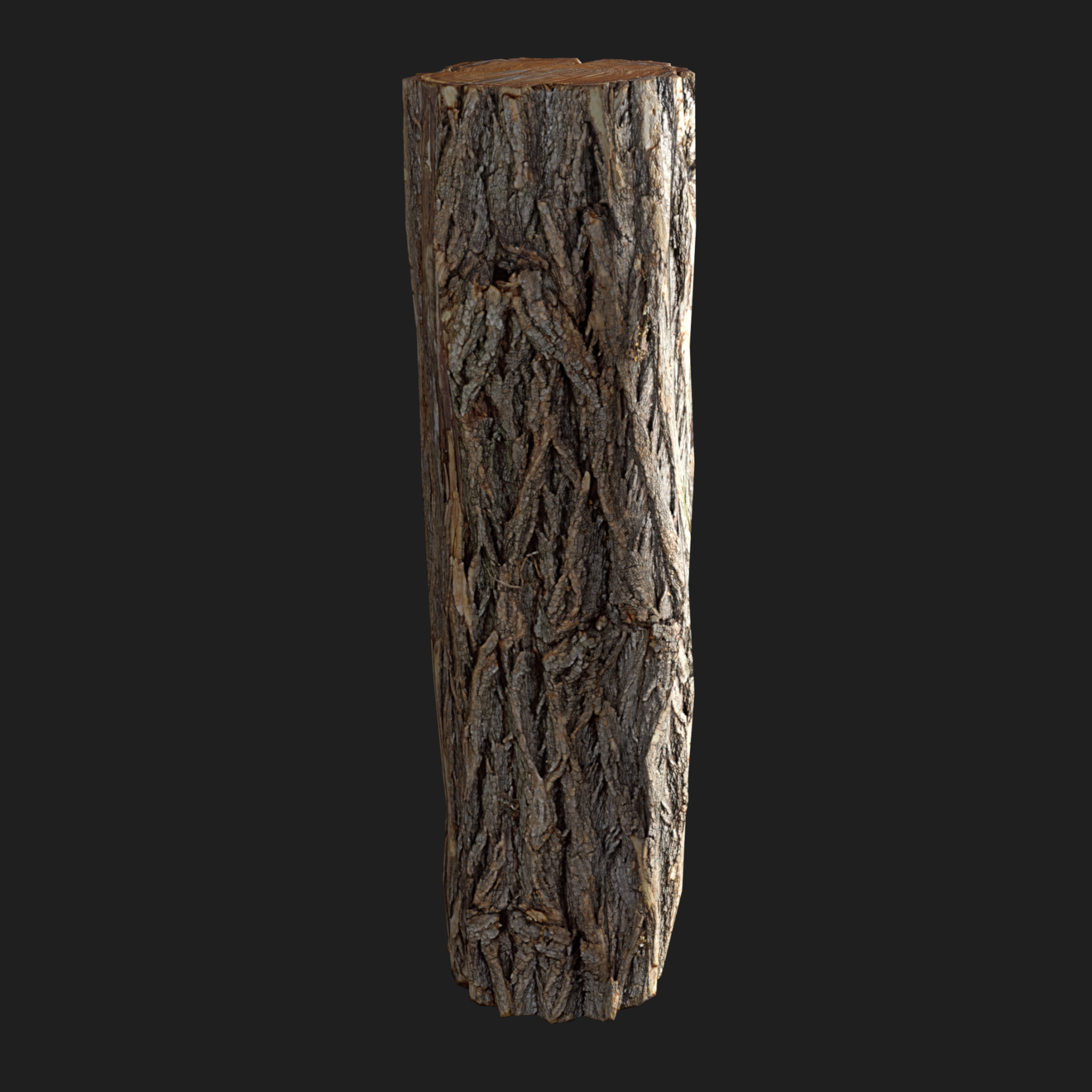 3D Wooden Log Metr