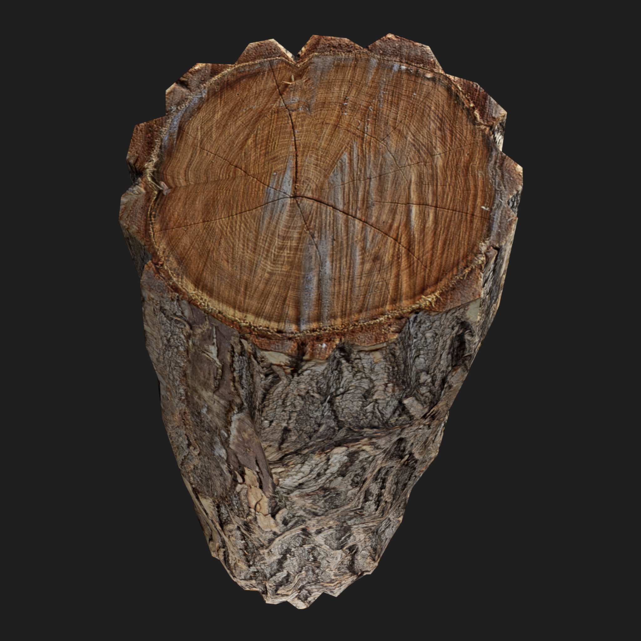 3D Wooden Log Metr