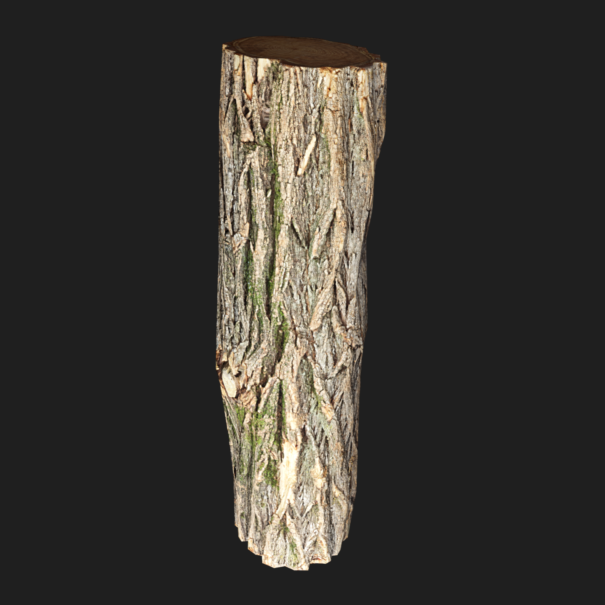 3D Wooden Log Metr