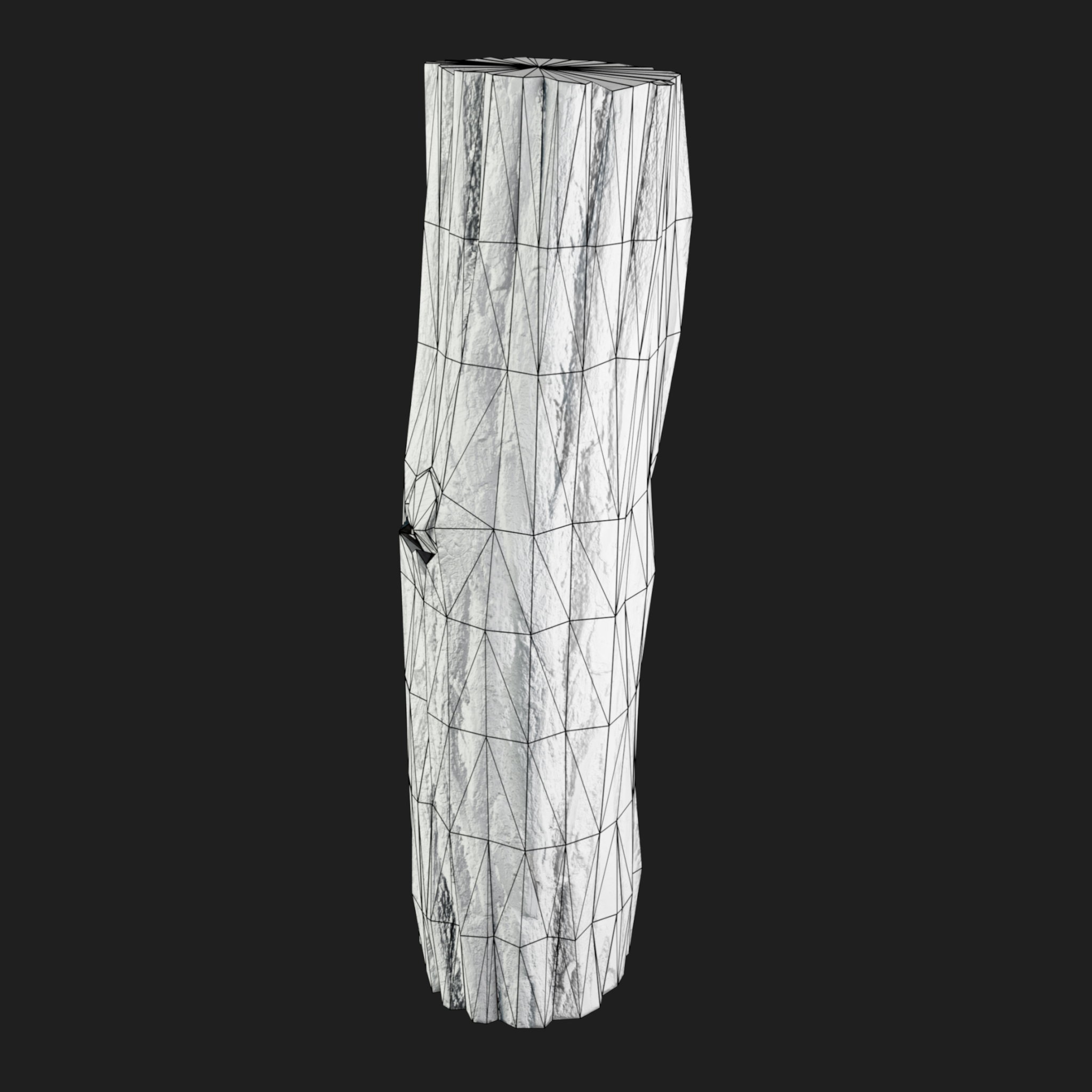 3D Wooden Log Metr