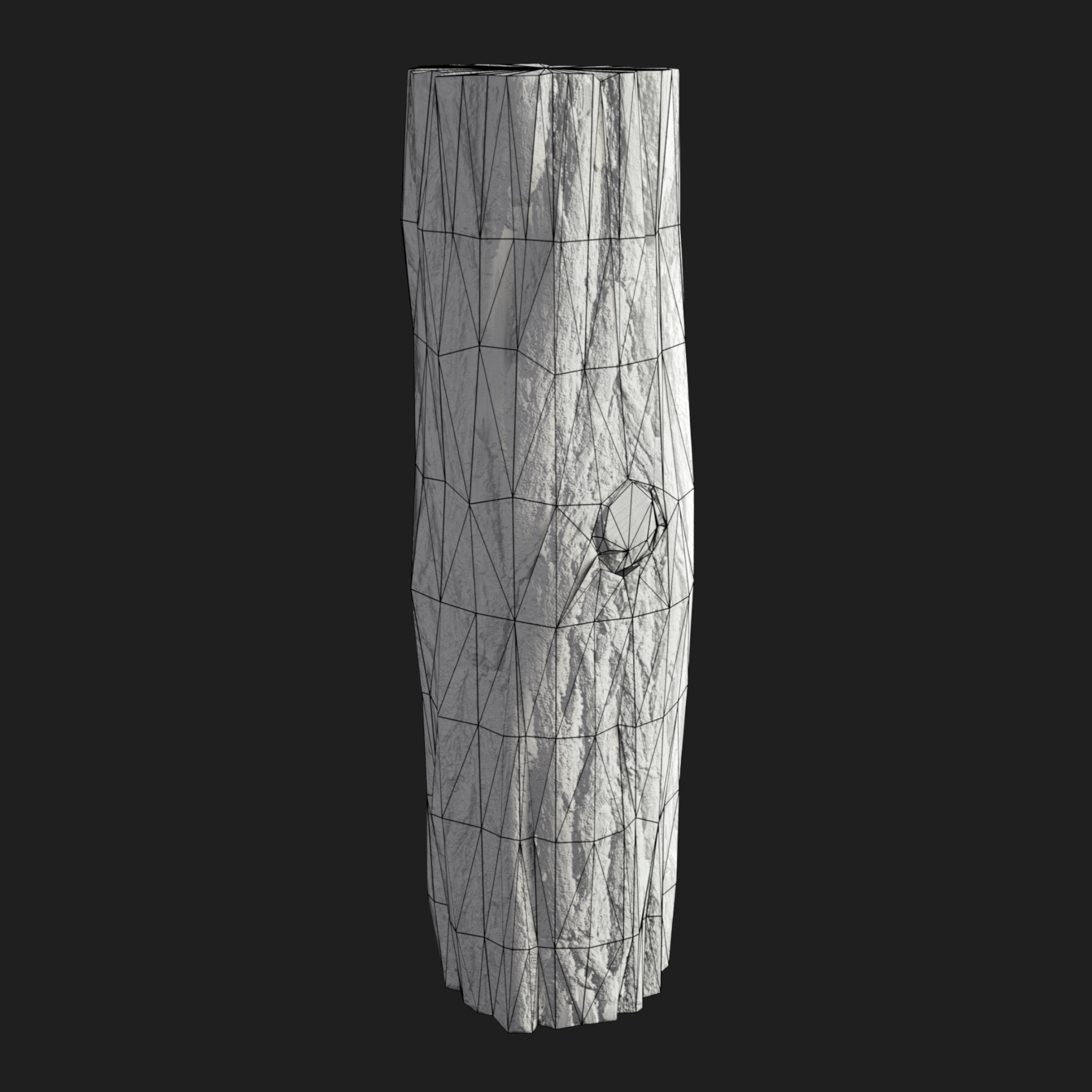 3D Wooden Log Metr