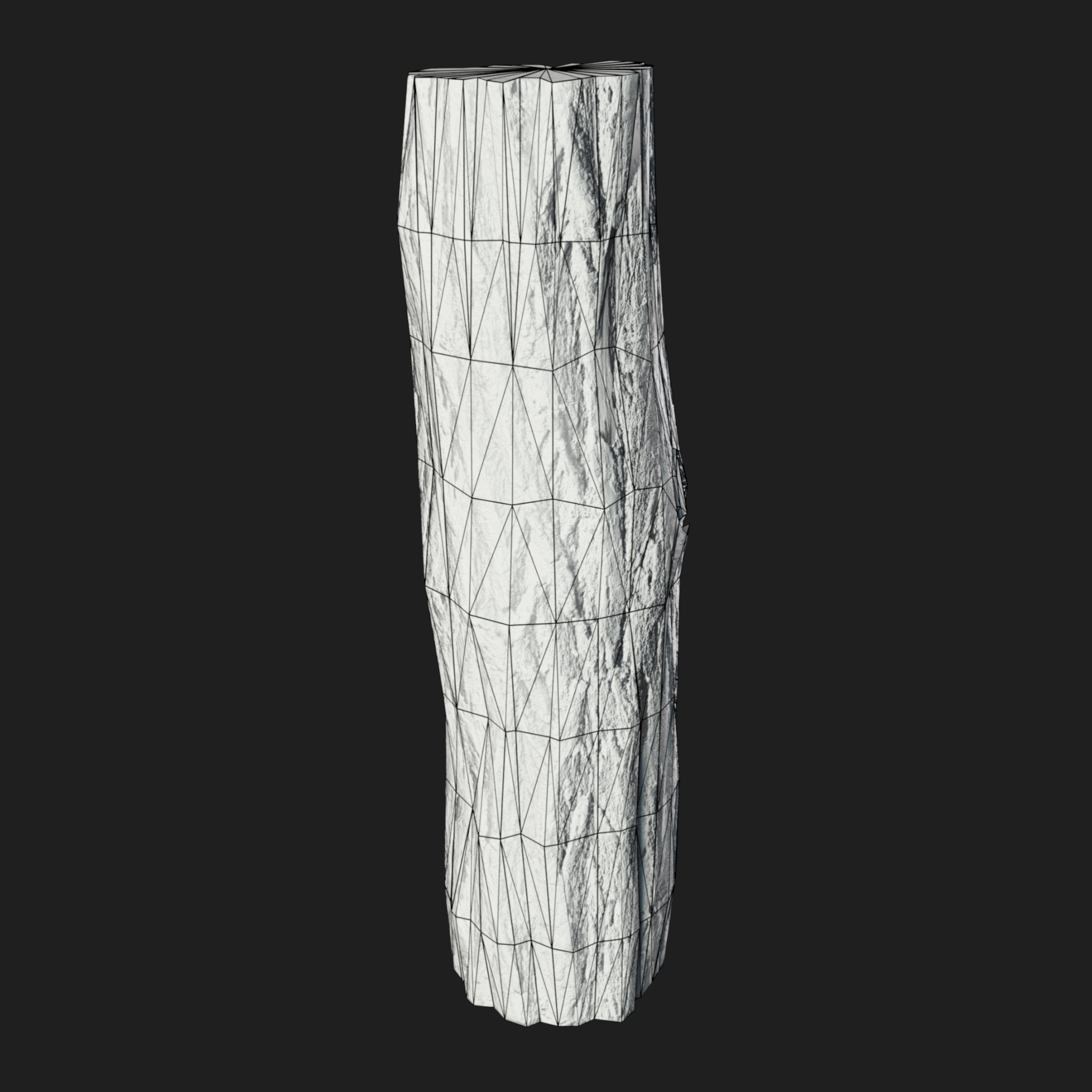 3D Wooden Log Metr