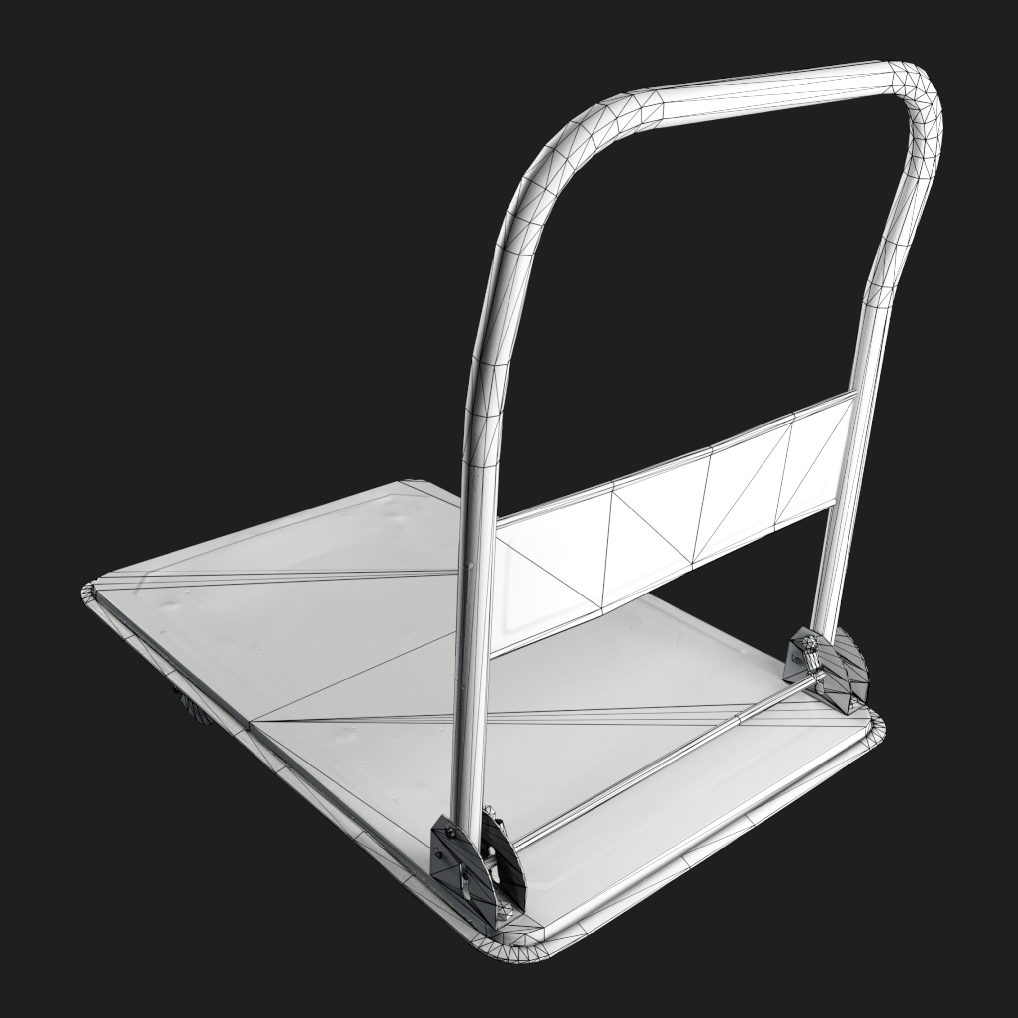 3D Trolley Industrial Empty