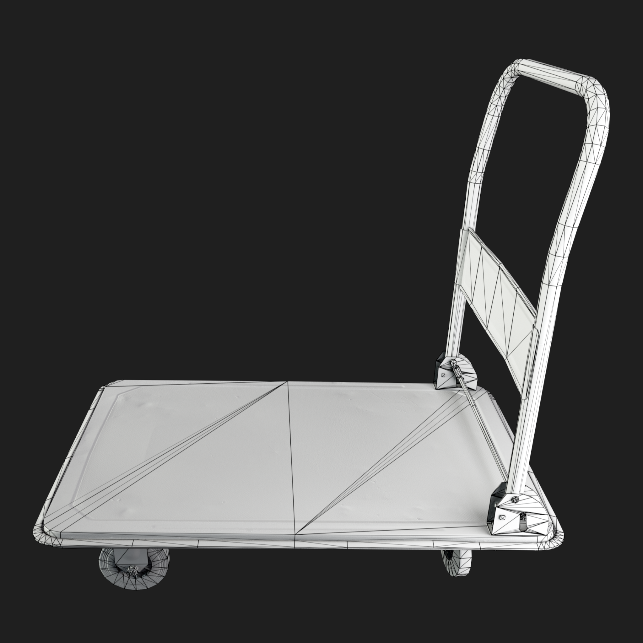 3D Trolley Industrial Empty
