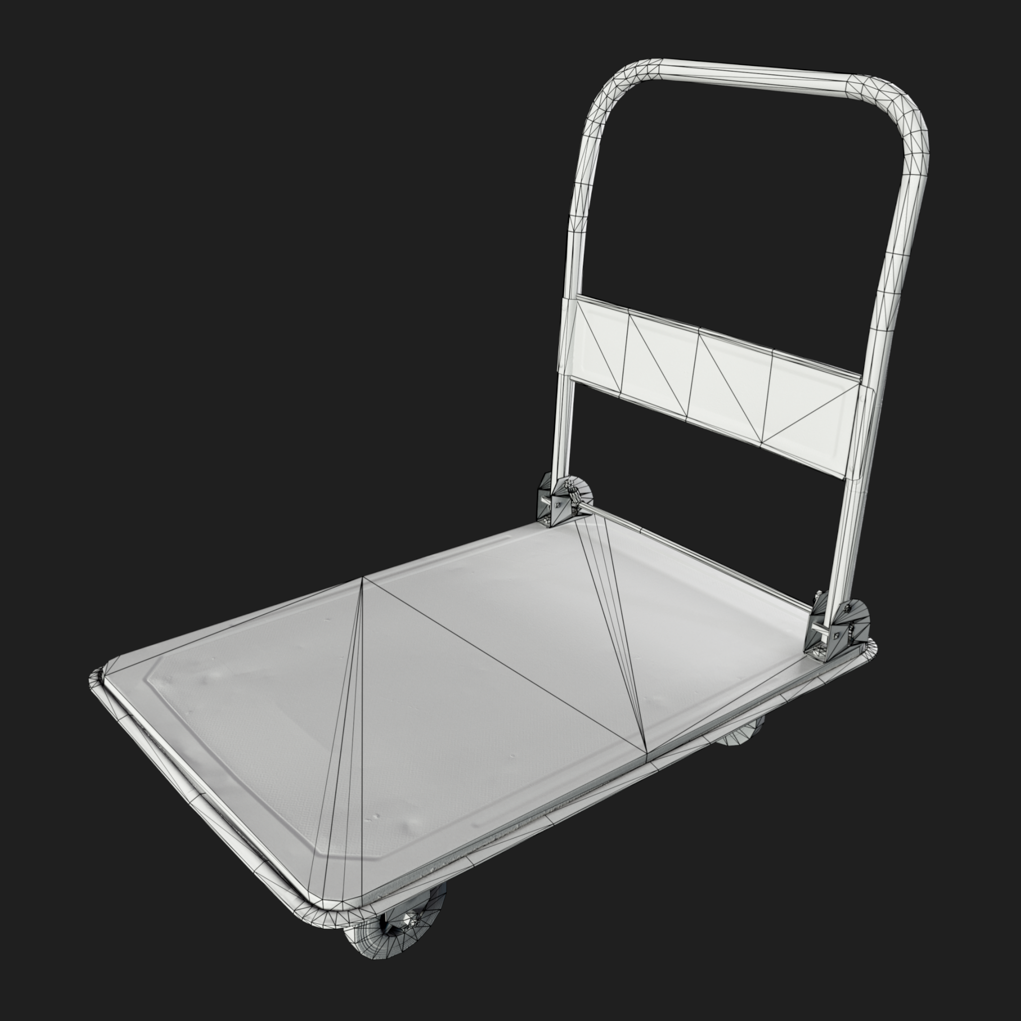 3D Trolley Industrial Empty