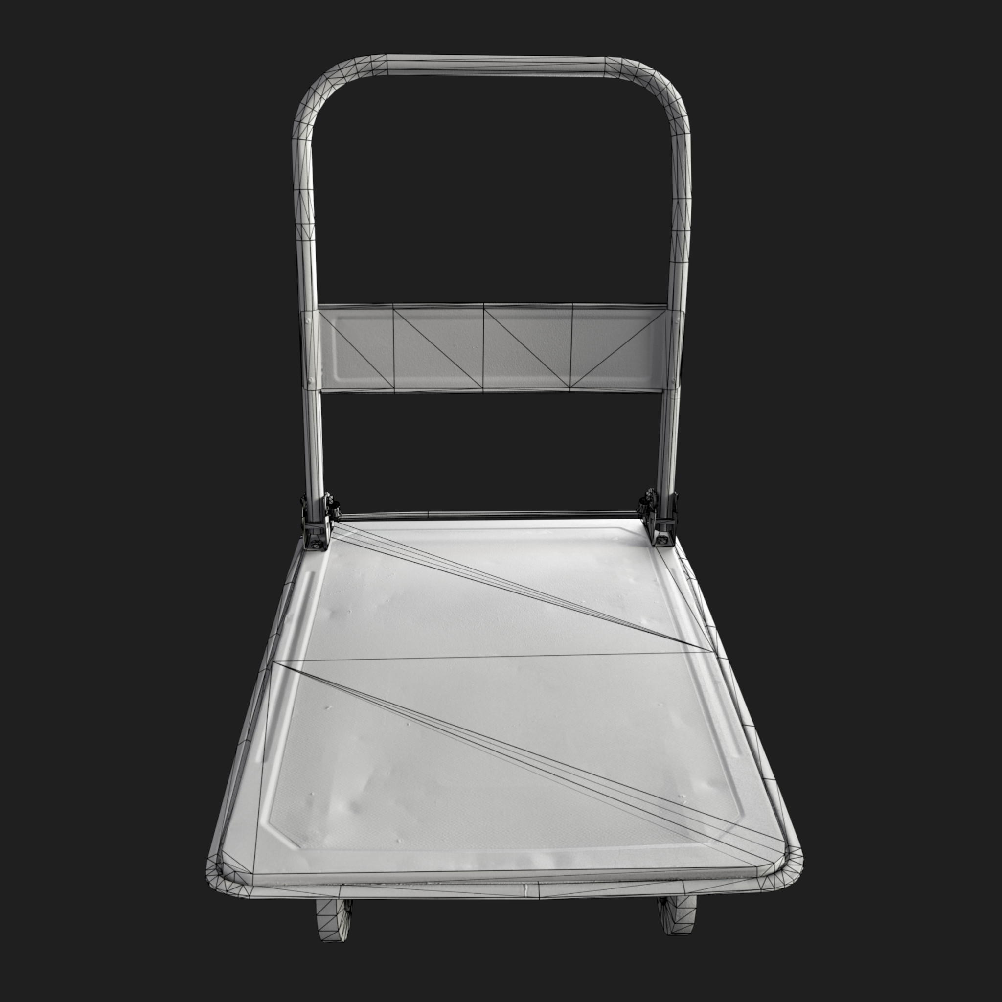 3D Trolley Industrial Empty
