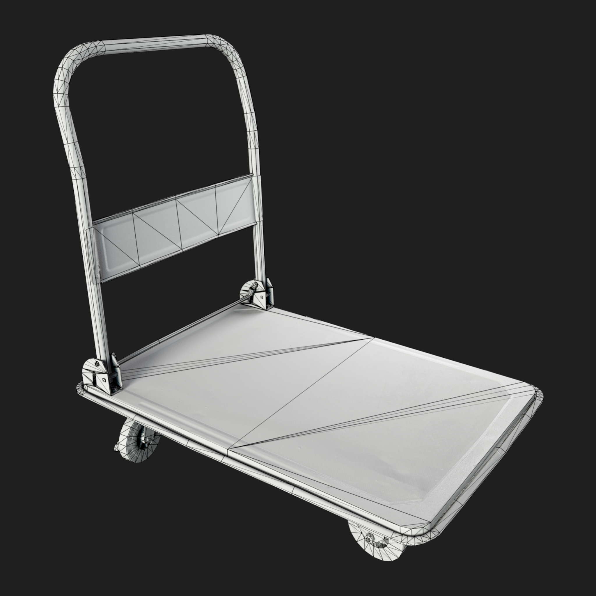 3D Trolley Industrial Empty