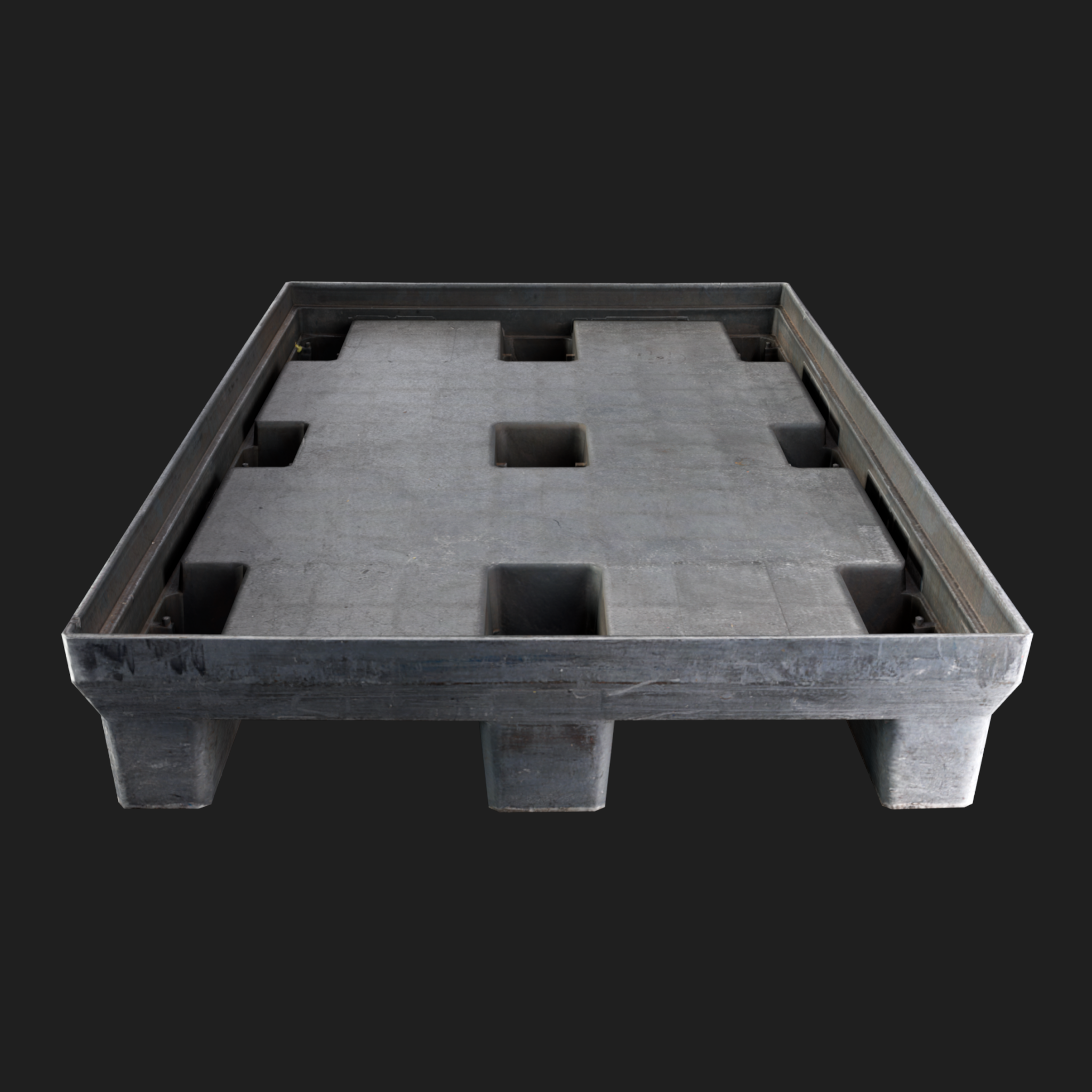 3D Gray Plastic Pallet