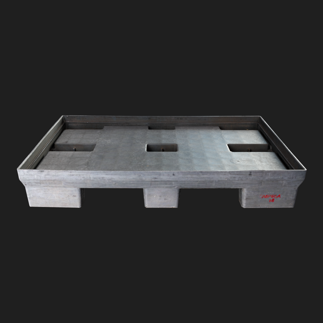 3D Gray Plastic Pallet