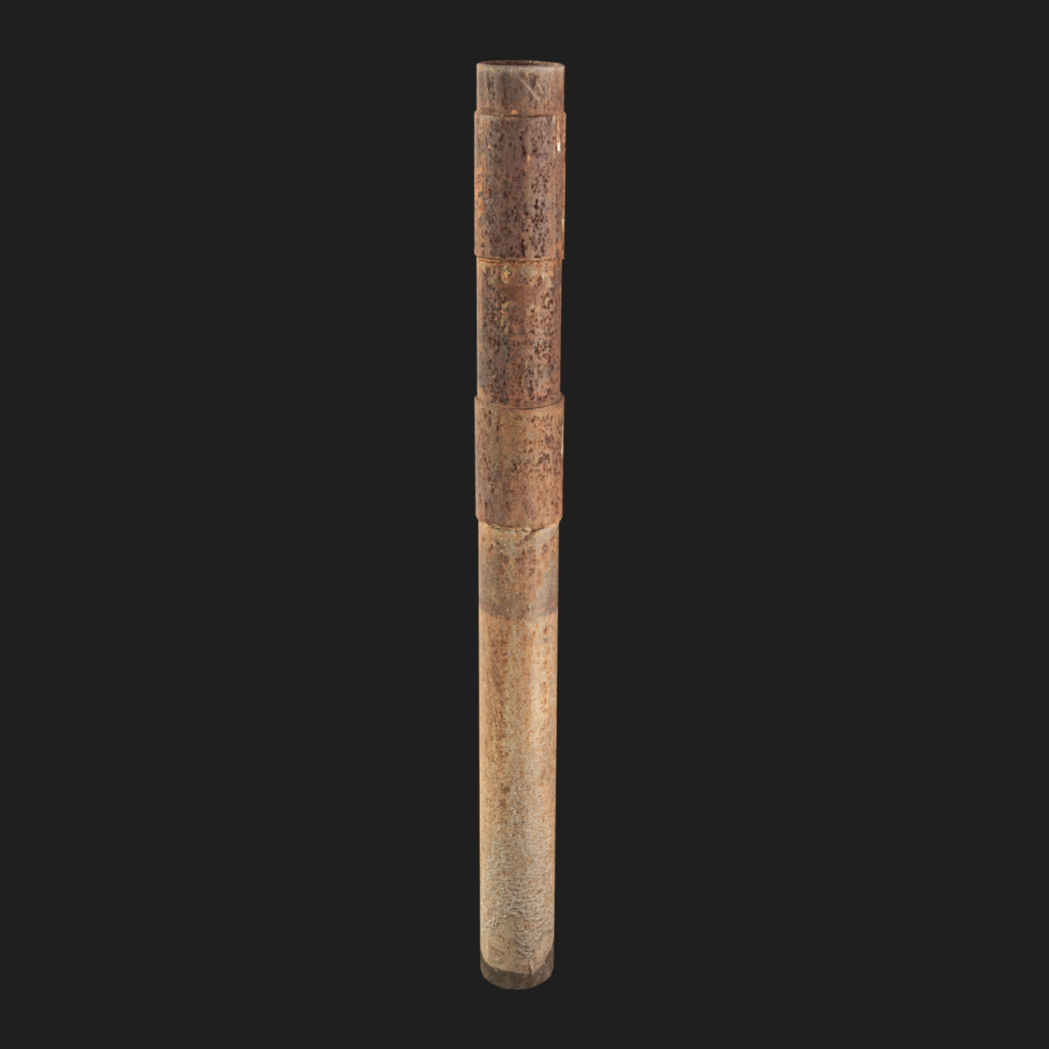 3D Column Metal Rusty