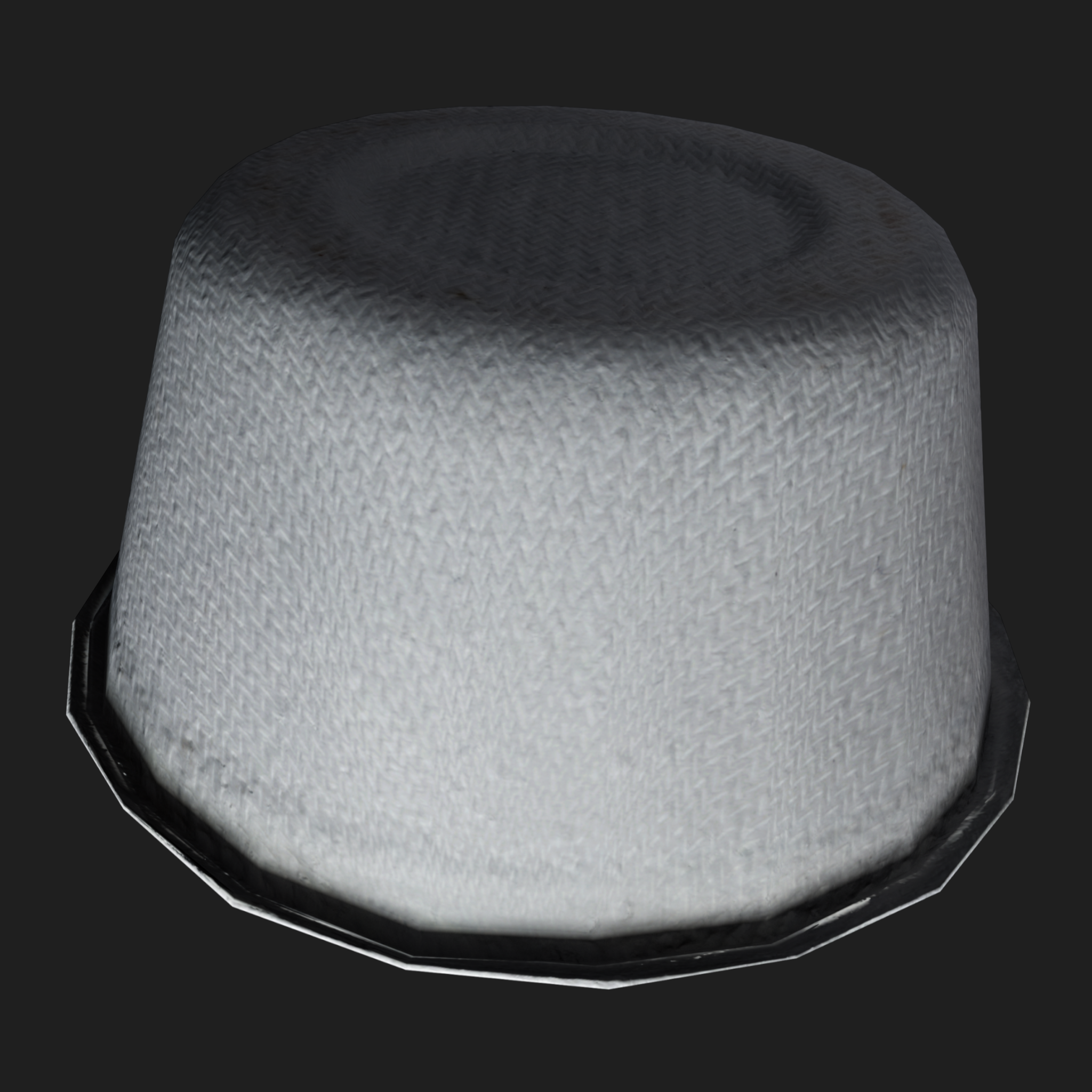 3D Plastic Bowl Small White