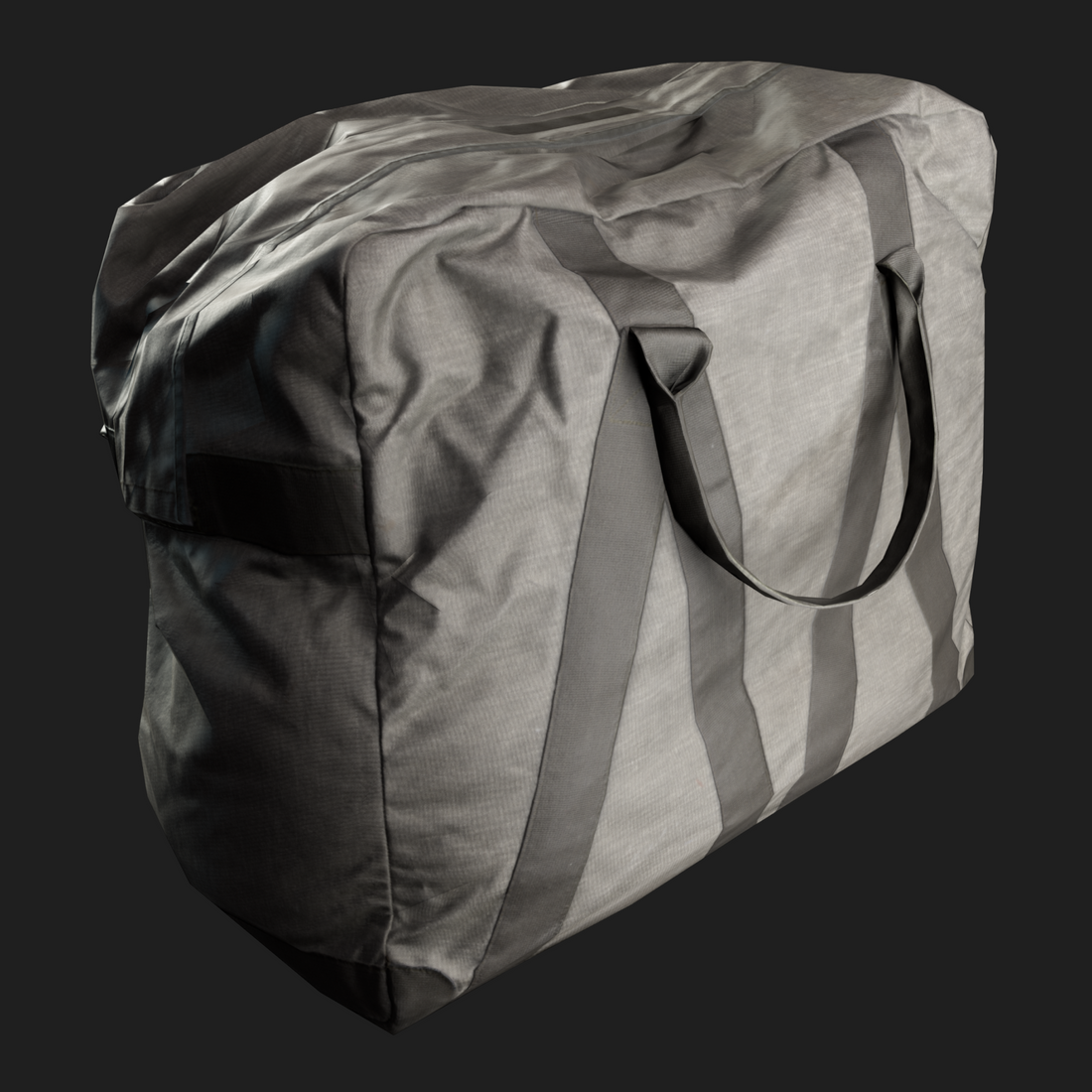 3D Model of Army Bag Gray