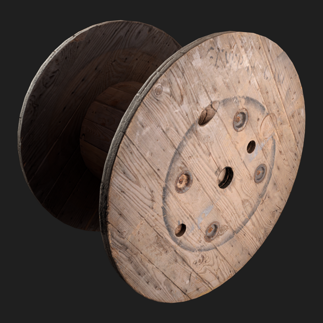 High-quality 3D model of a Cable Drum