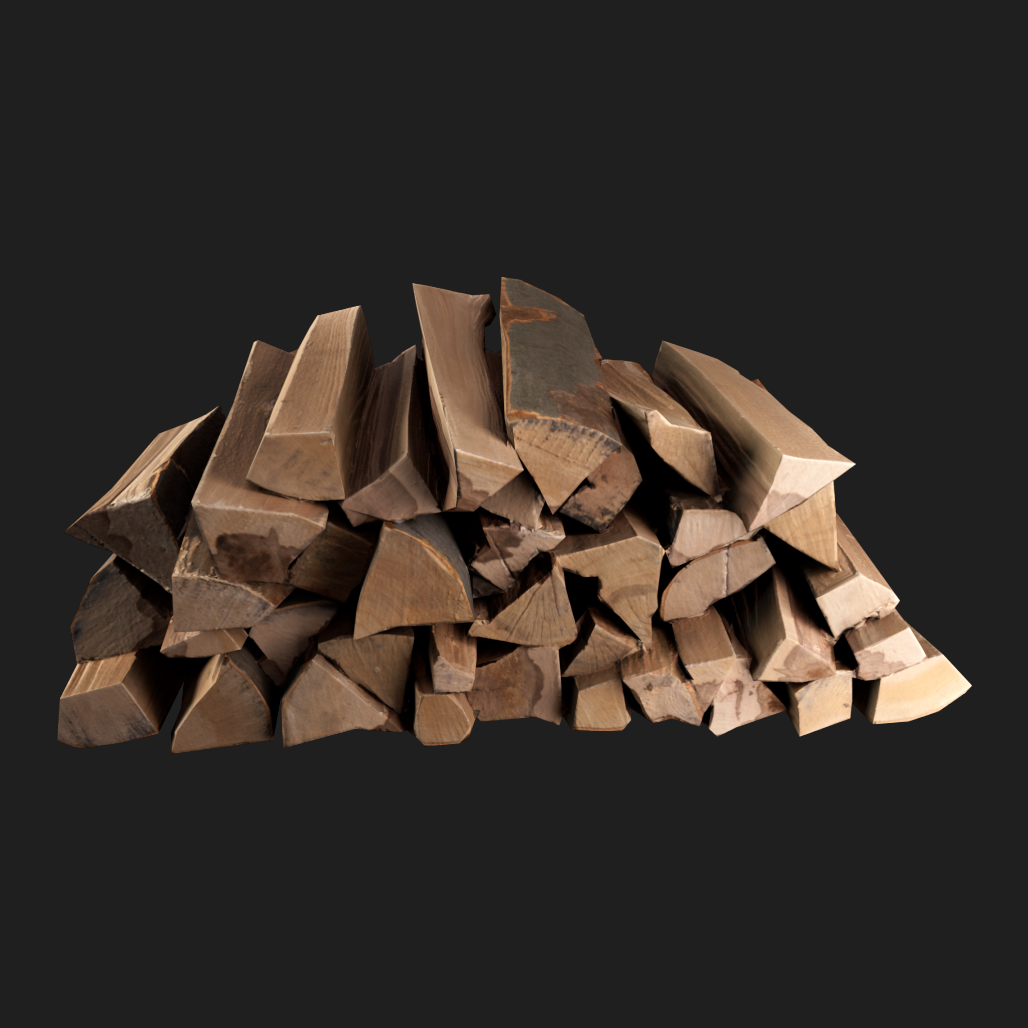 3D Stack of Firewood 1