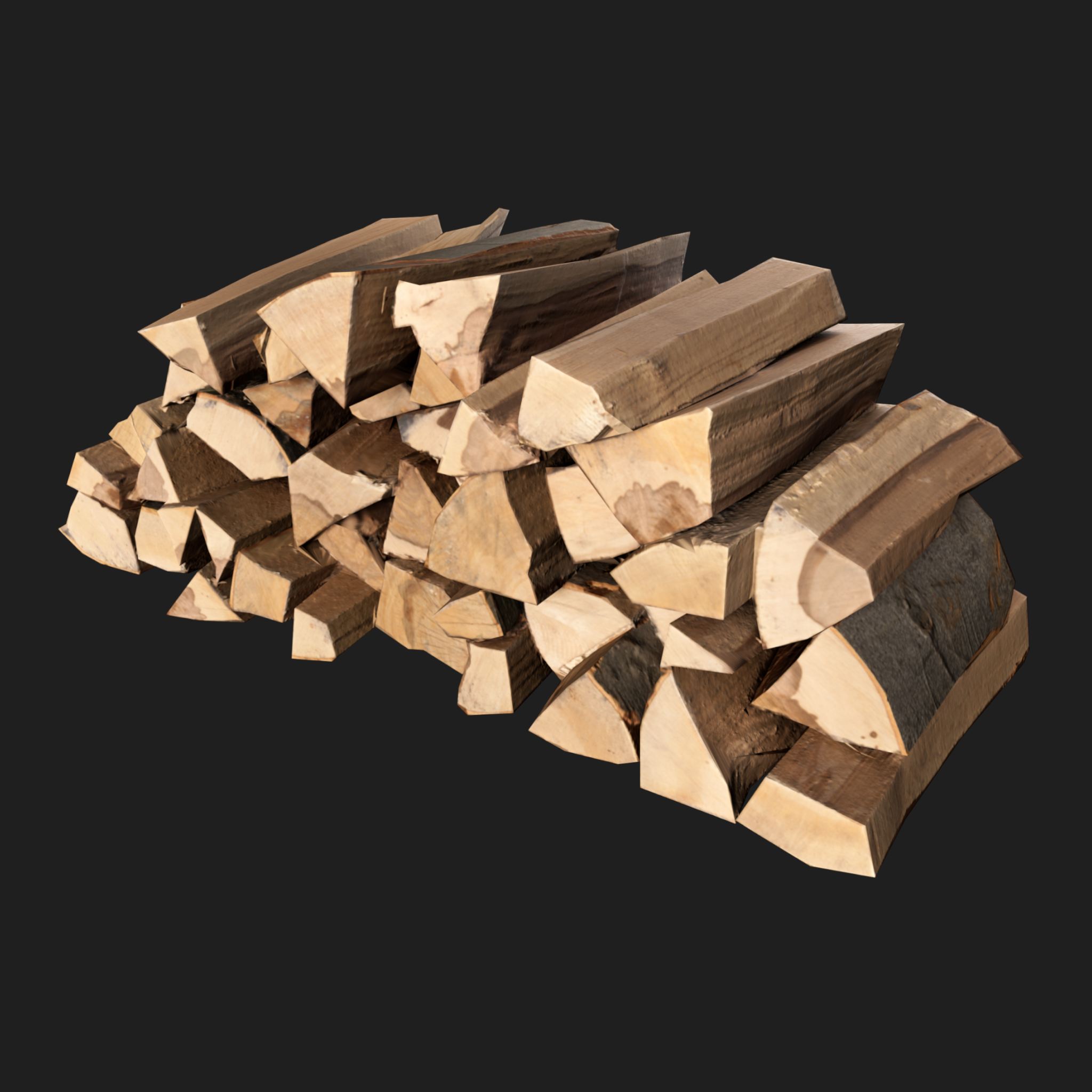 3D Stack of Firewood 1