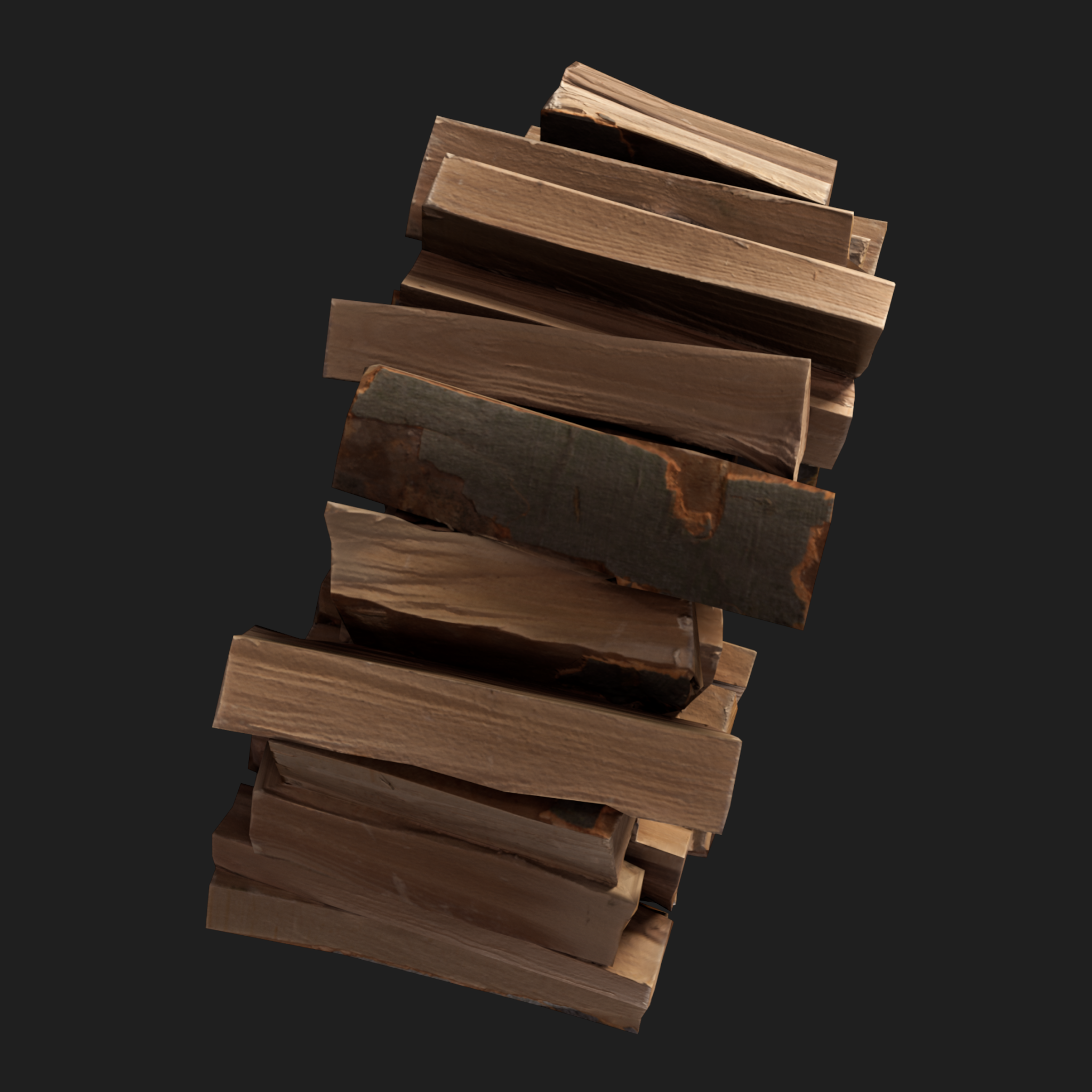 3D Stack of Firewood 1