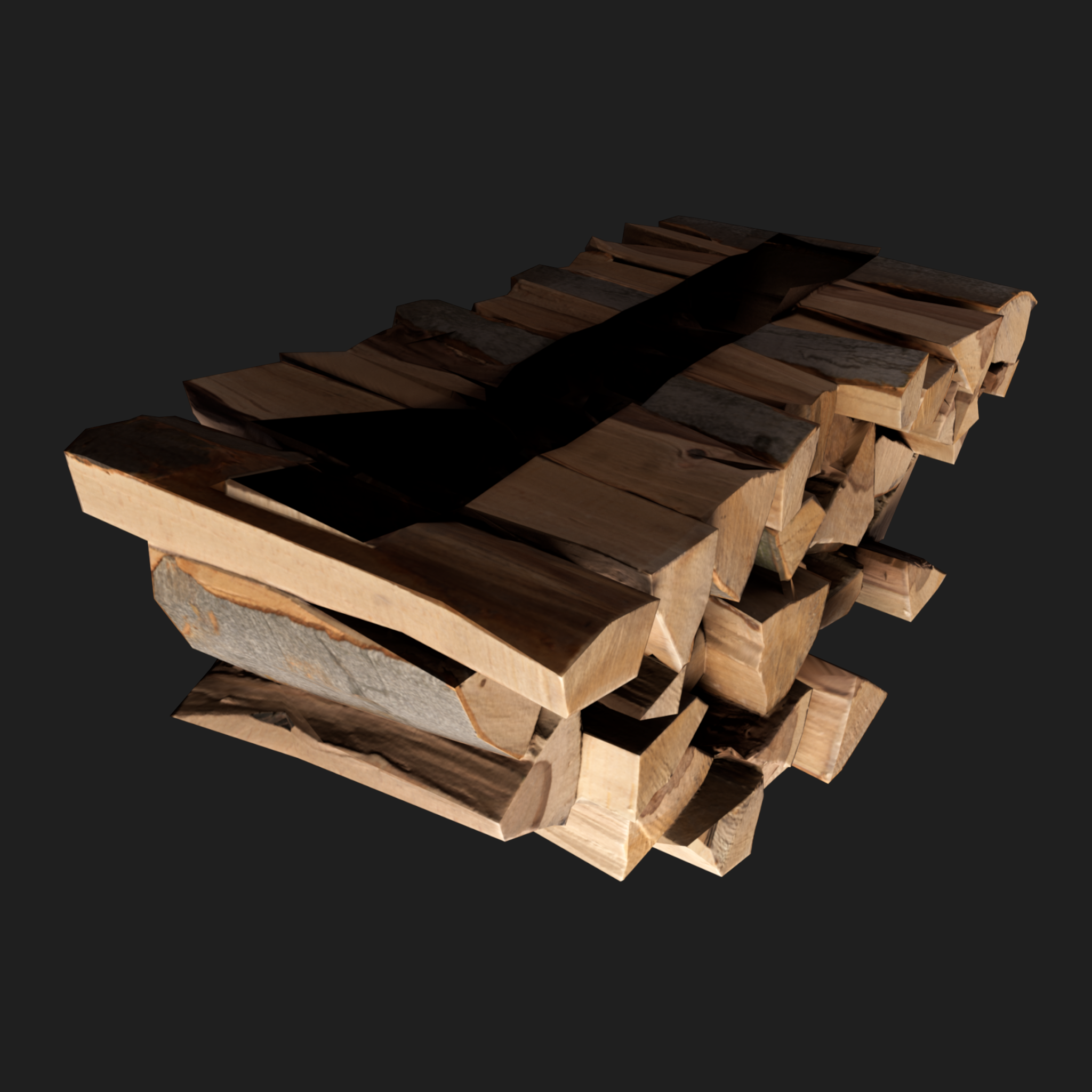 3D Stack of Firewood 1